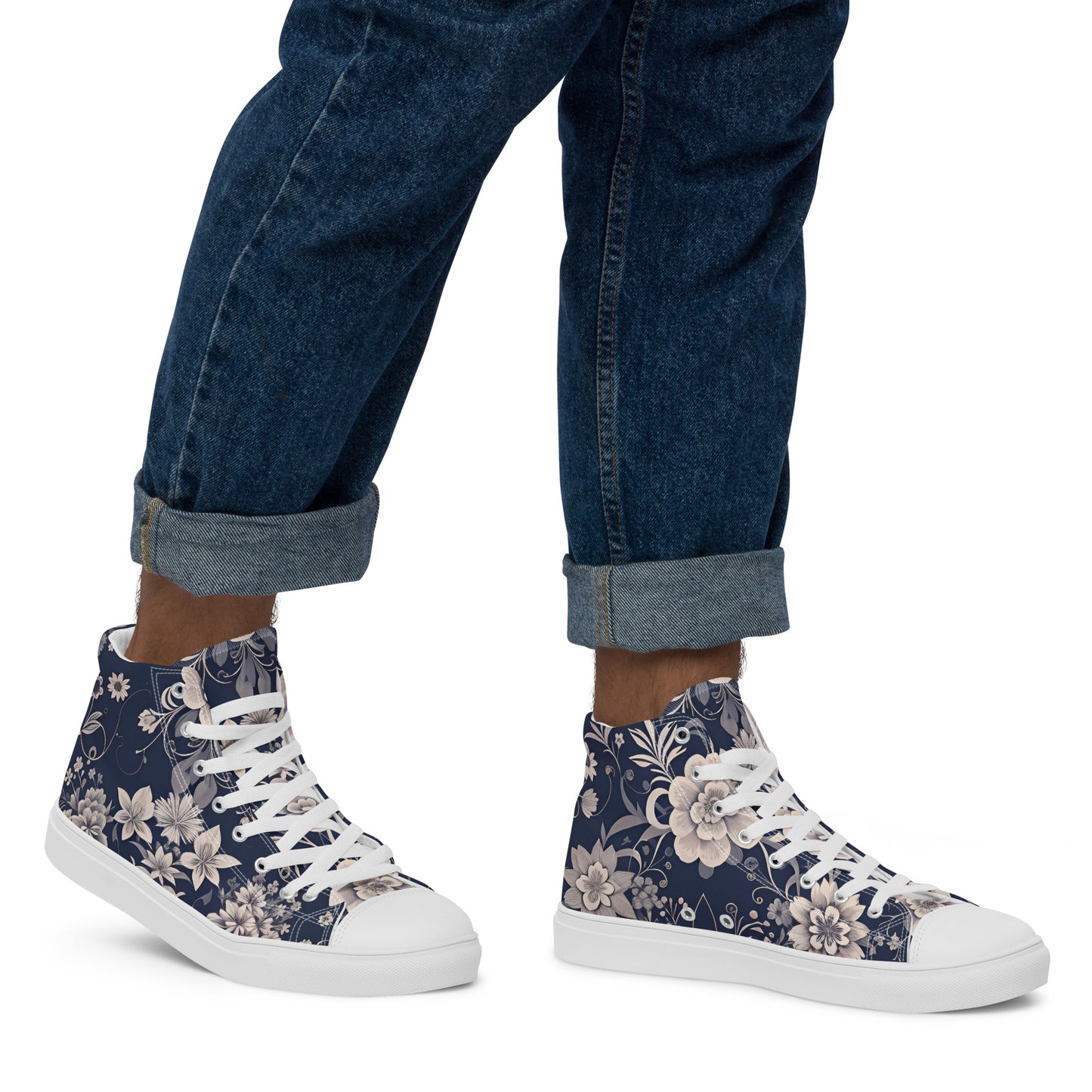 Men’s high top canvas shoes