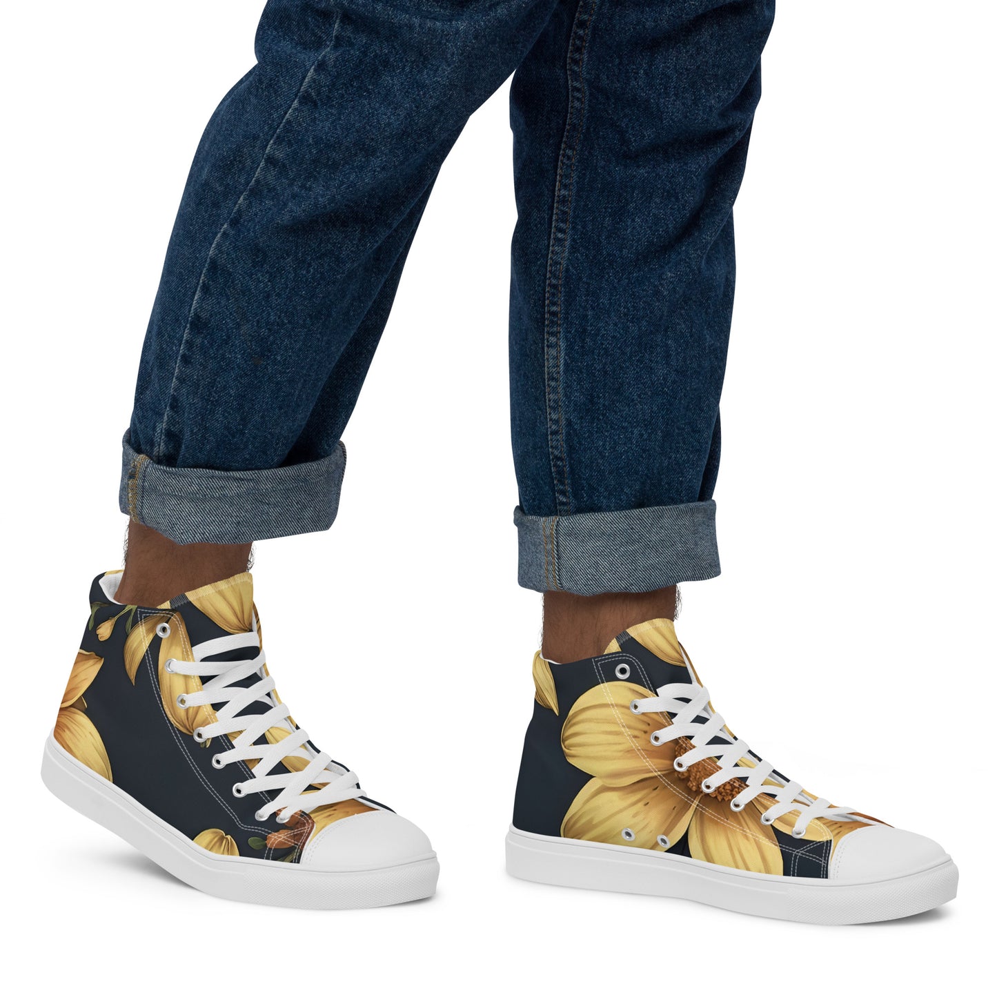 Men’s high top canvas shoes