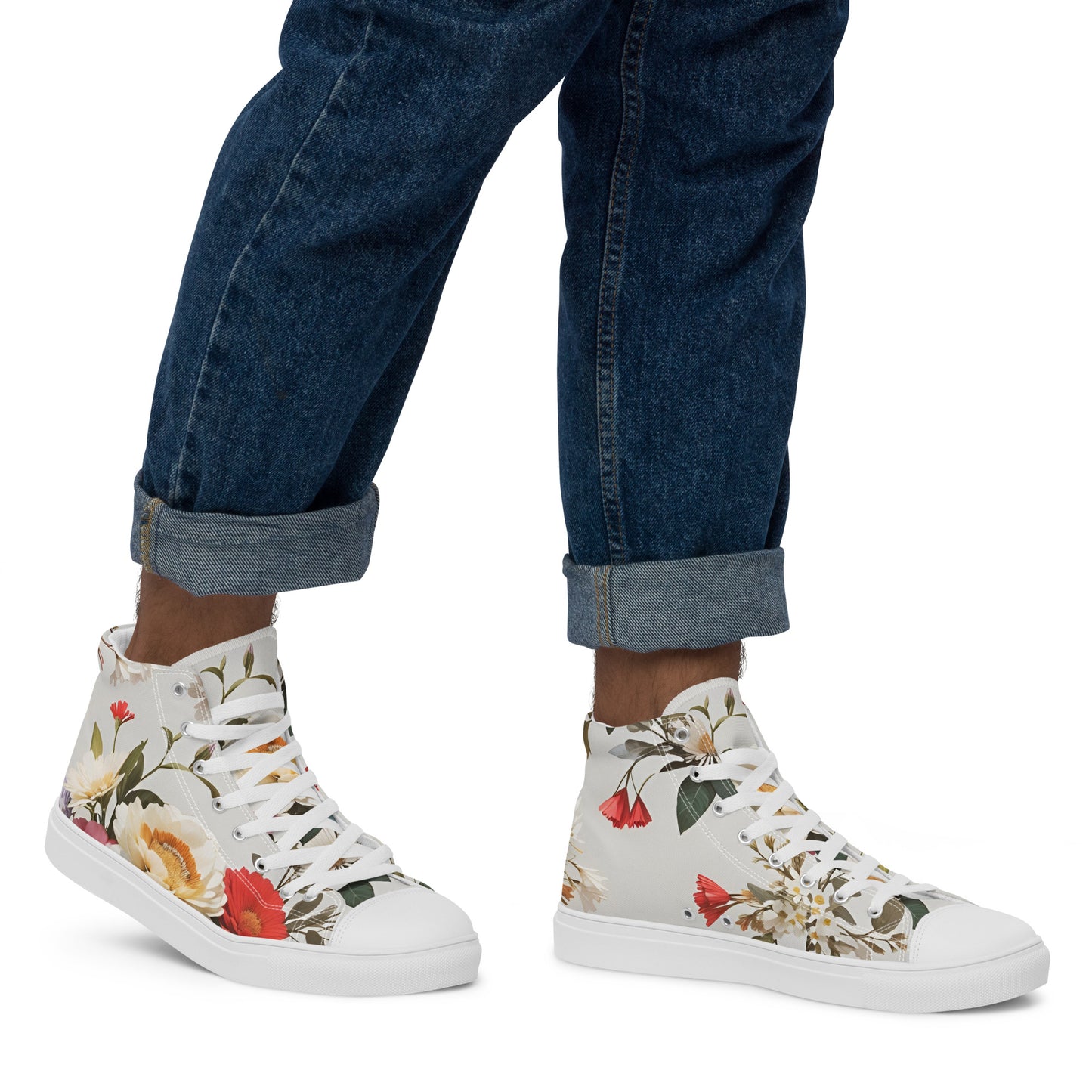 Men’s high top canvas shoes