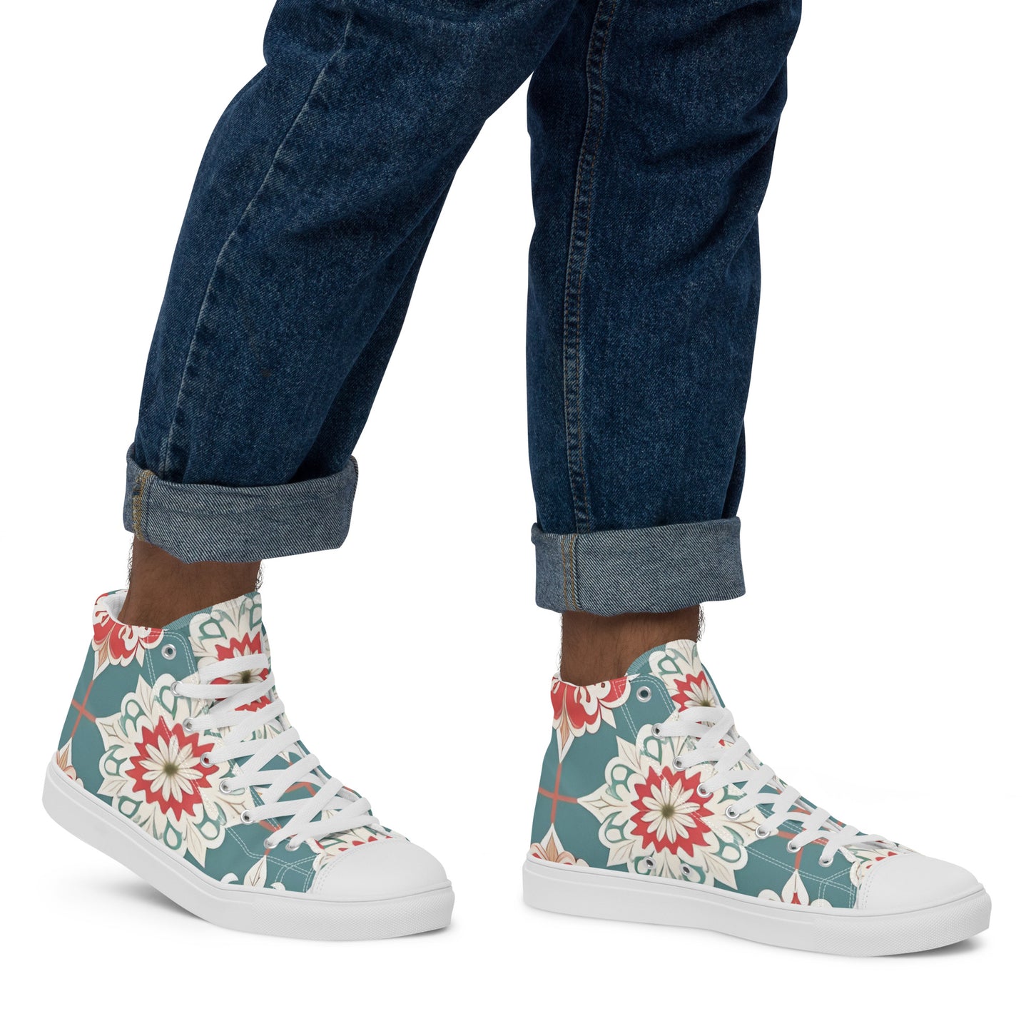 Men’s high top canvas shoes