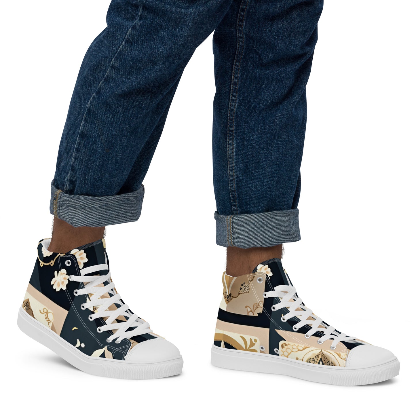 Men’s high top canvas shoes