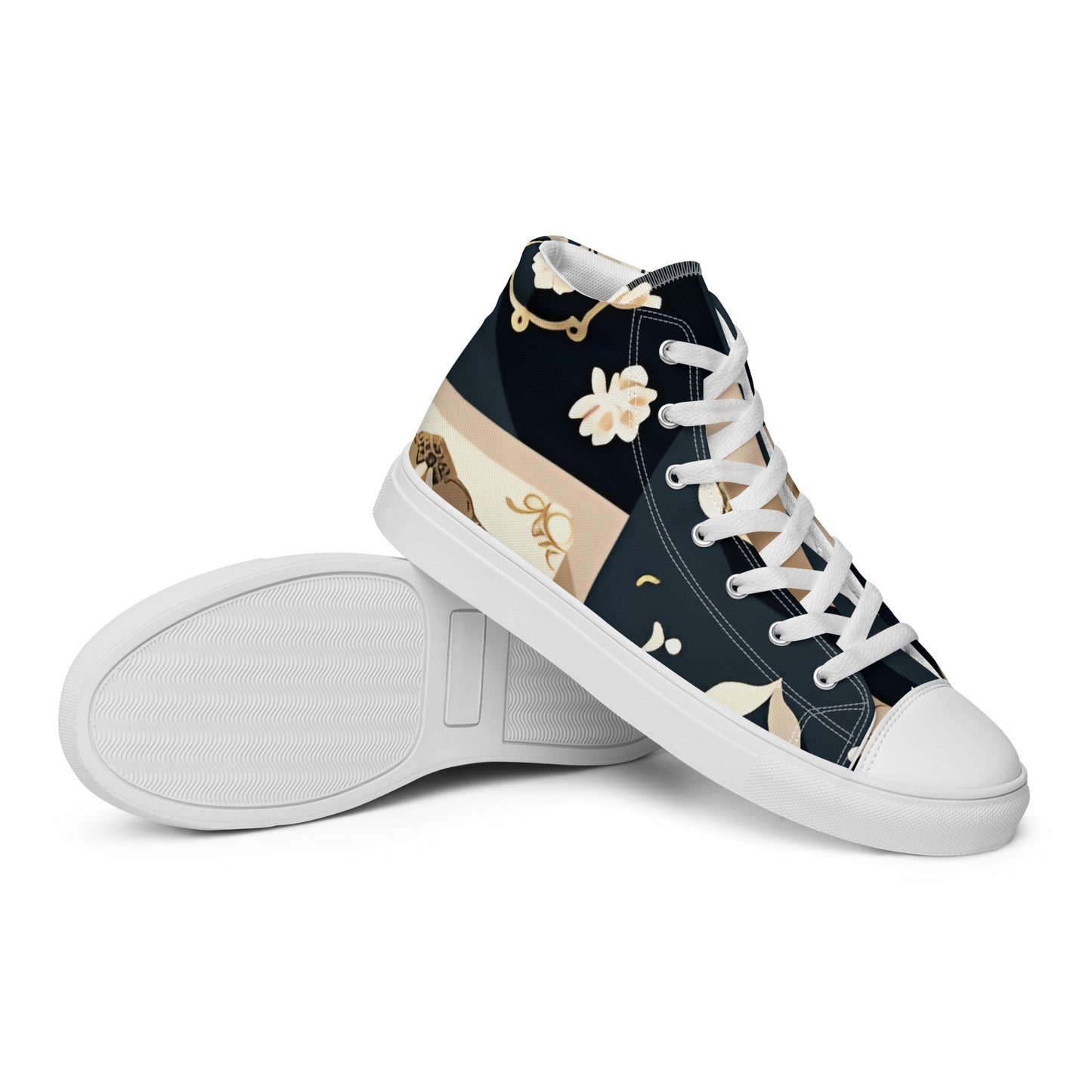 Men’s high top canvas shoes