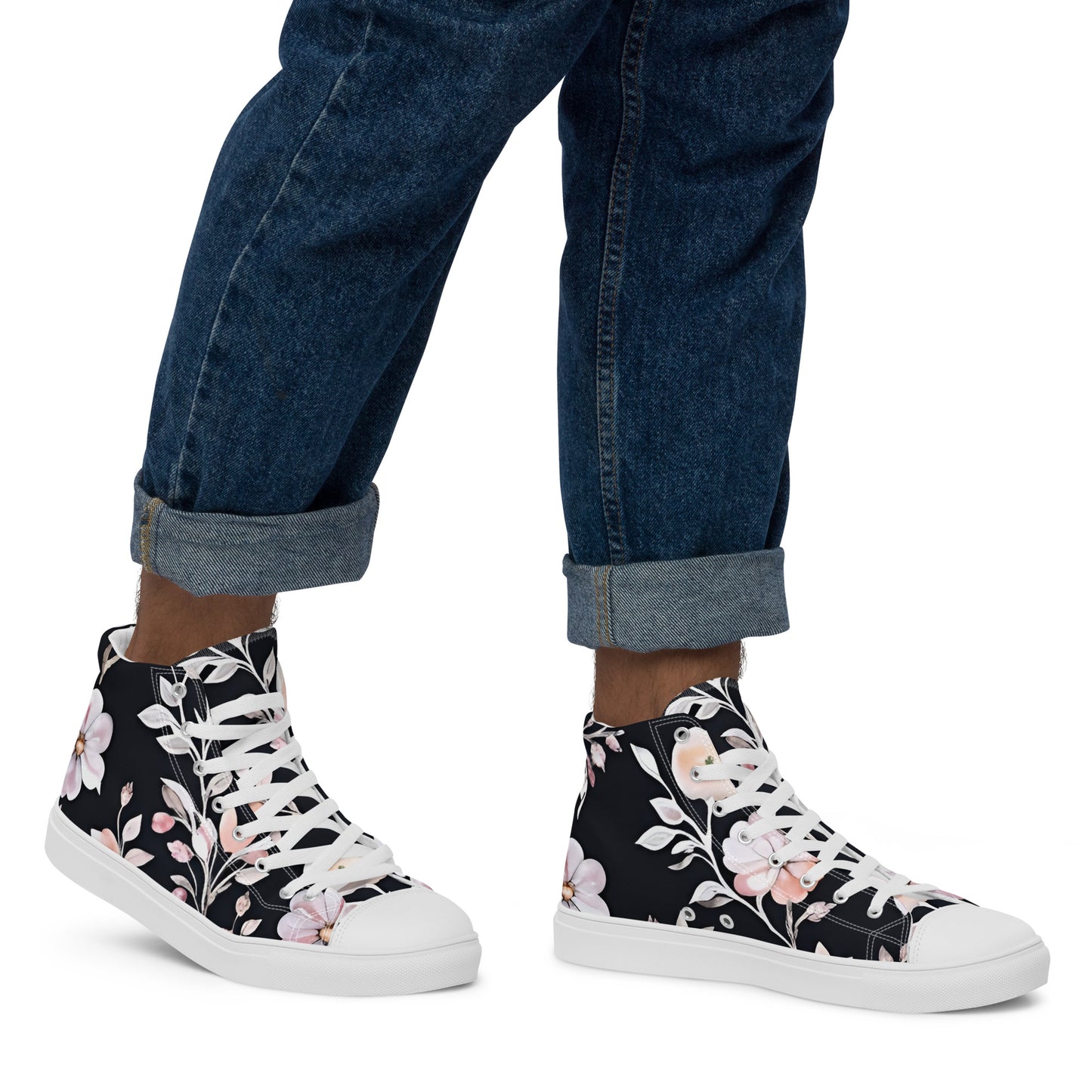 Men’s high top canvas shoes