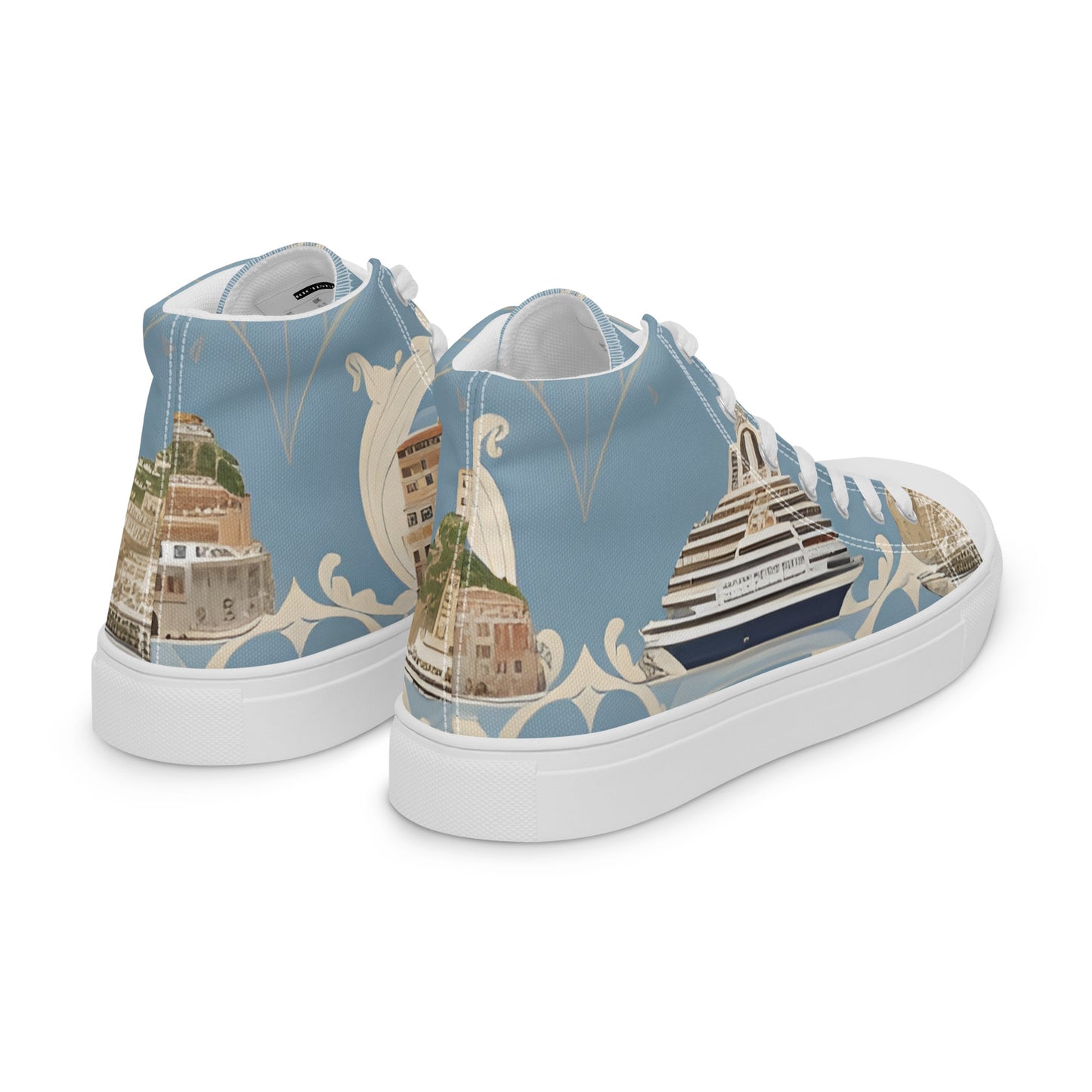 Men’s high top canvas shoes