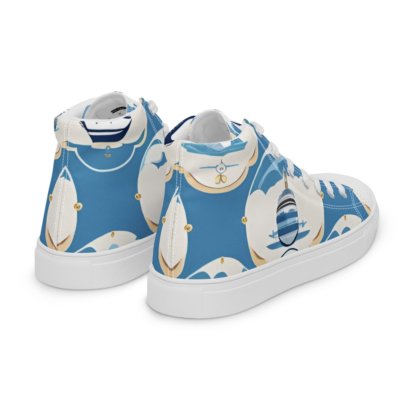 Men’s high top canvas shoes