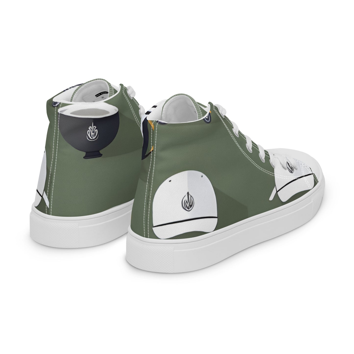 Men’s high top canvas shoes