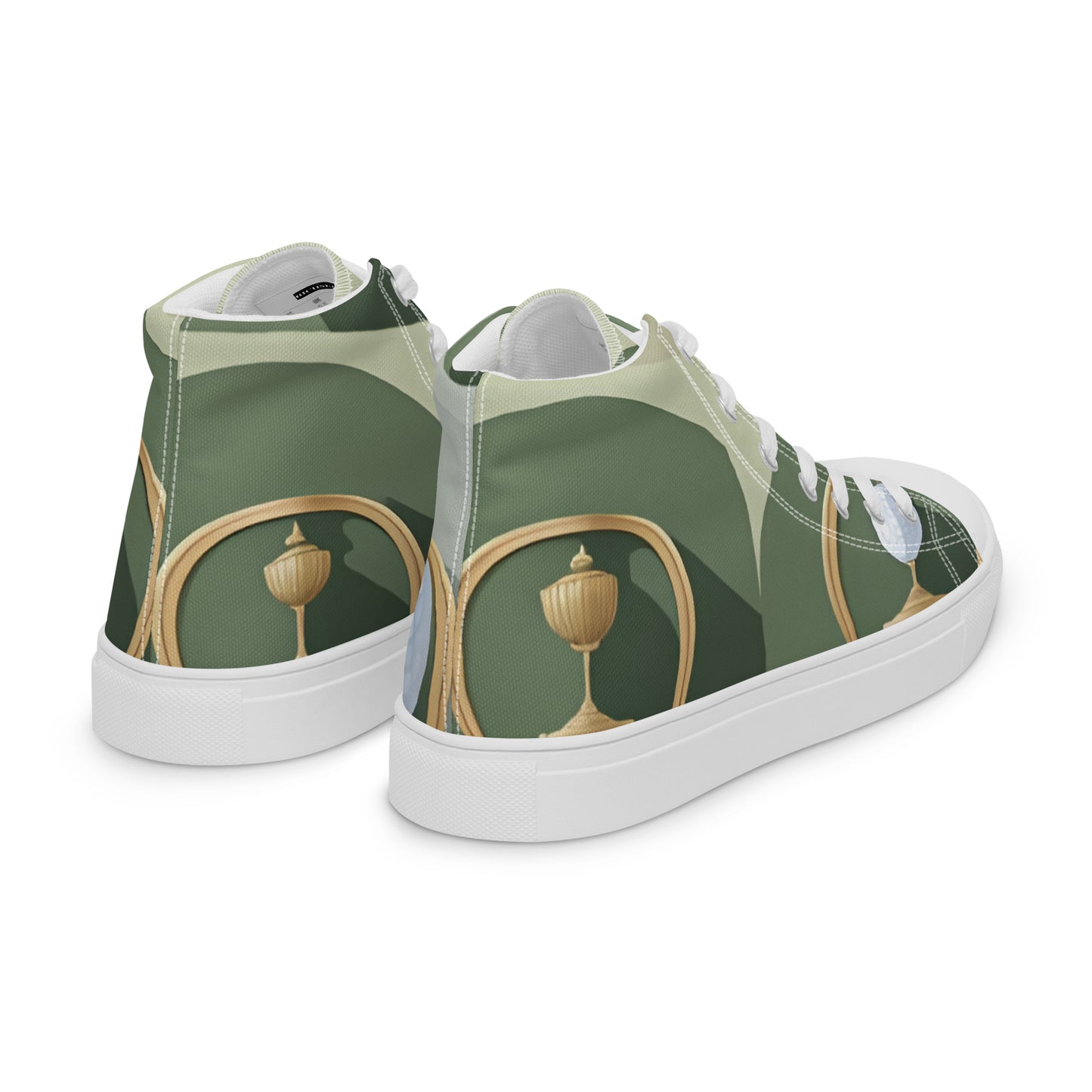 Men’s high top canvas shoes