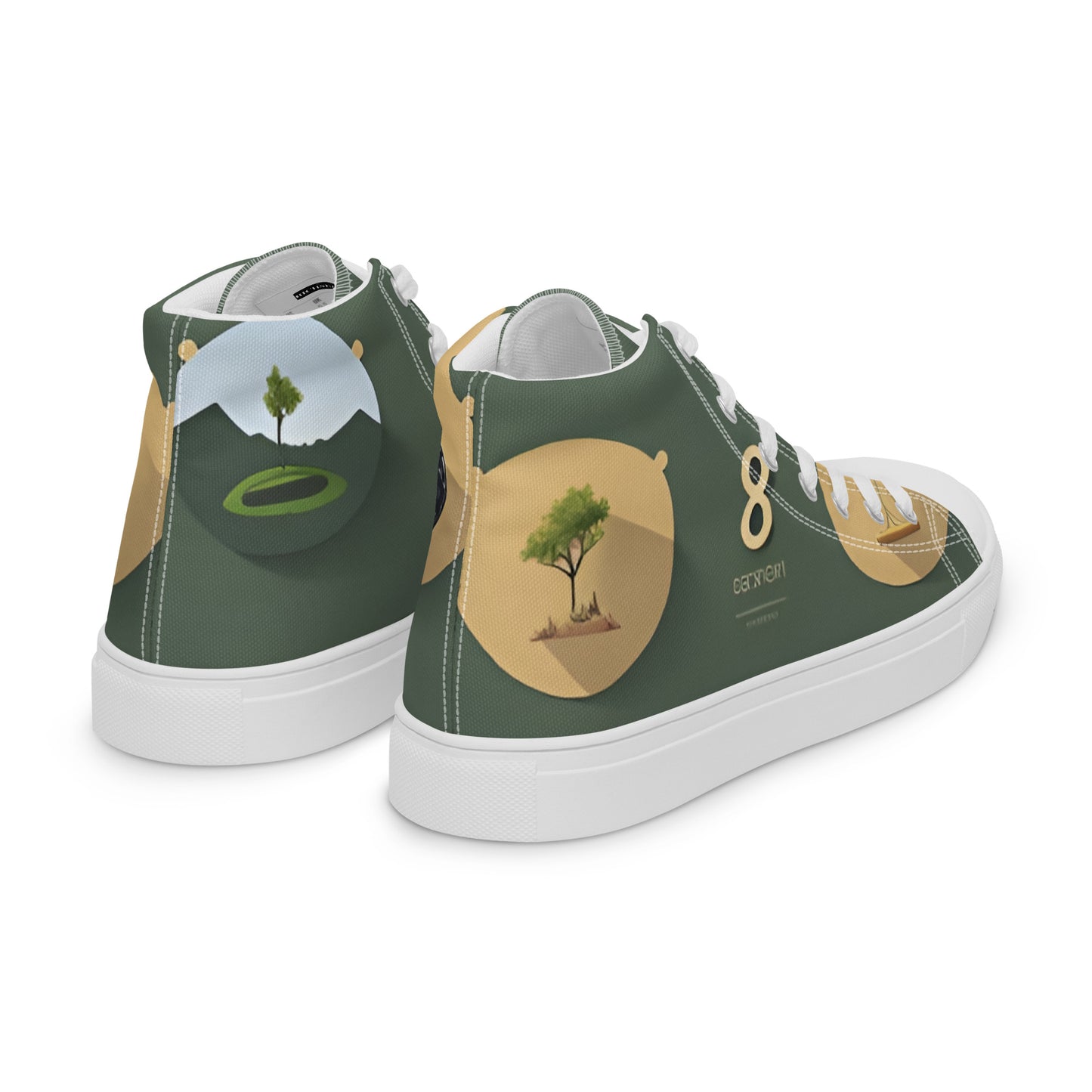 Men’s high top canvas shoes