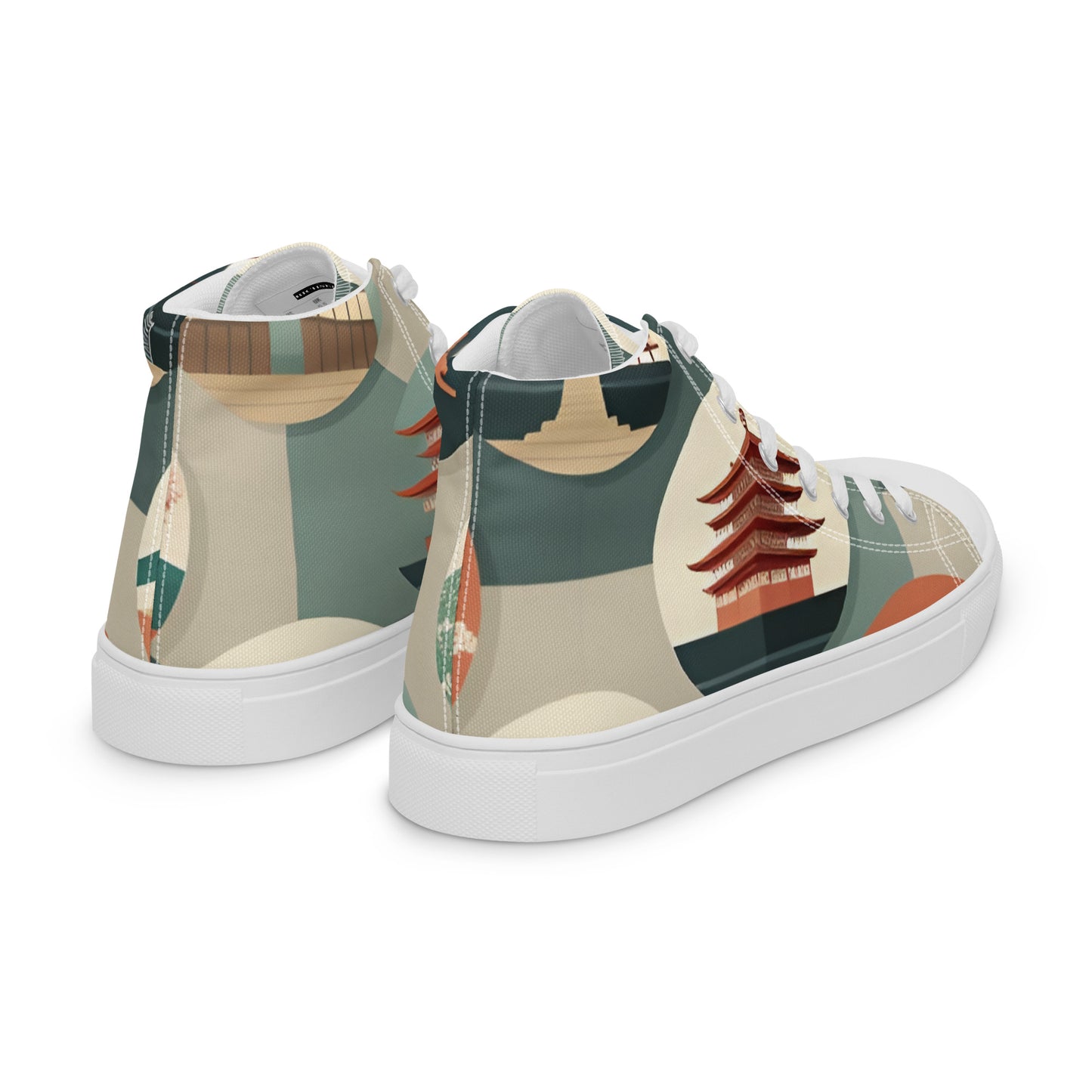 Men’s high top canvas shoes