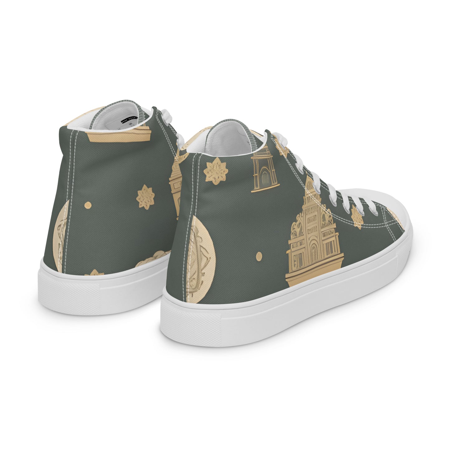 Men’s high top canvas shoes