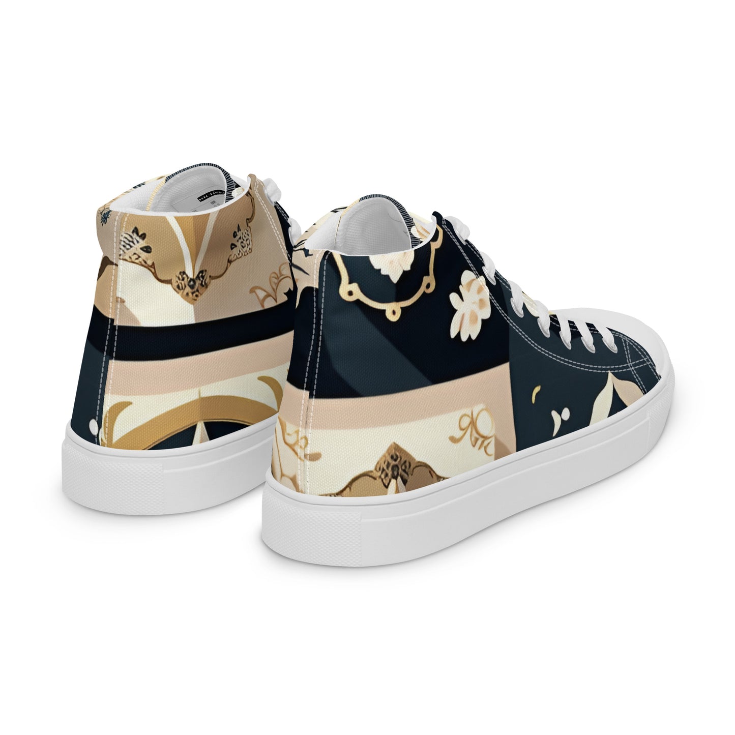 Men’s high top canvas shoes