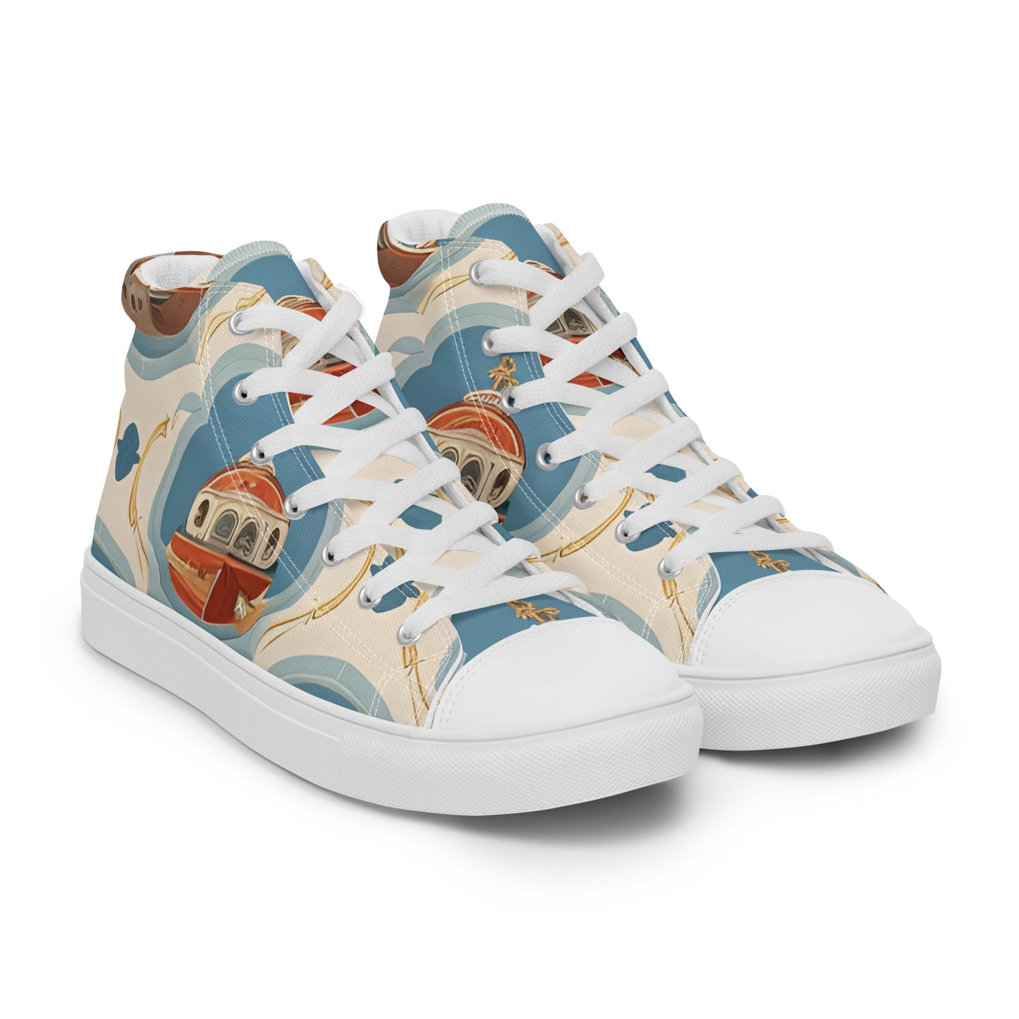 Men’s high top canvas shoes