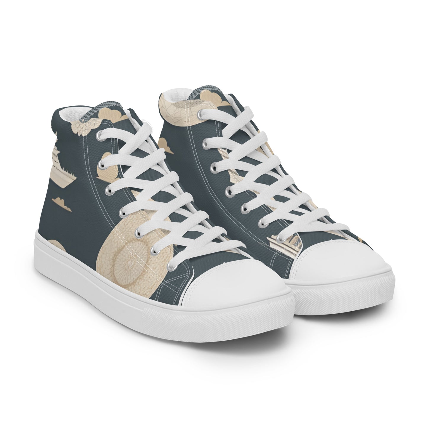 Men’s high top canvas shoes