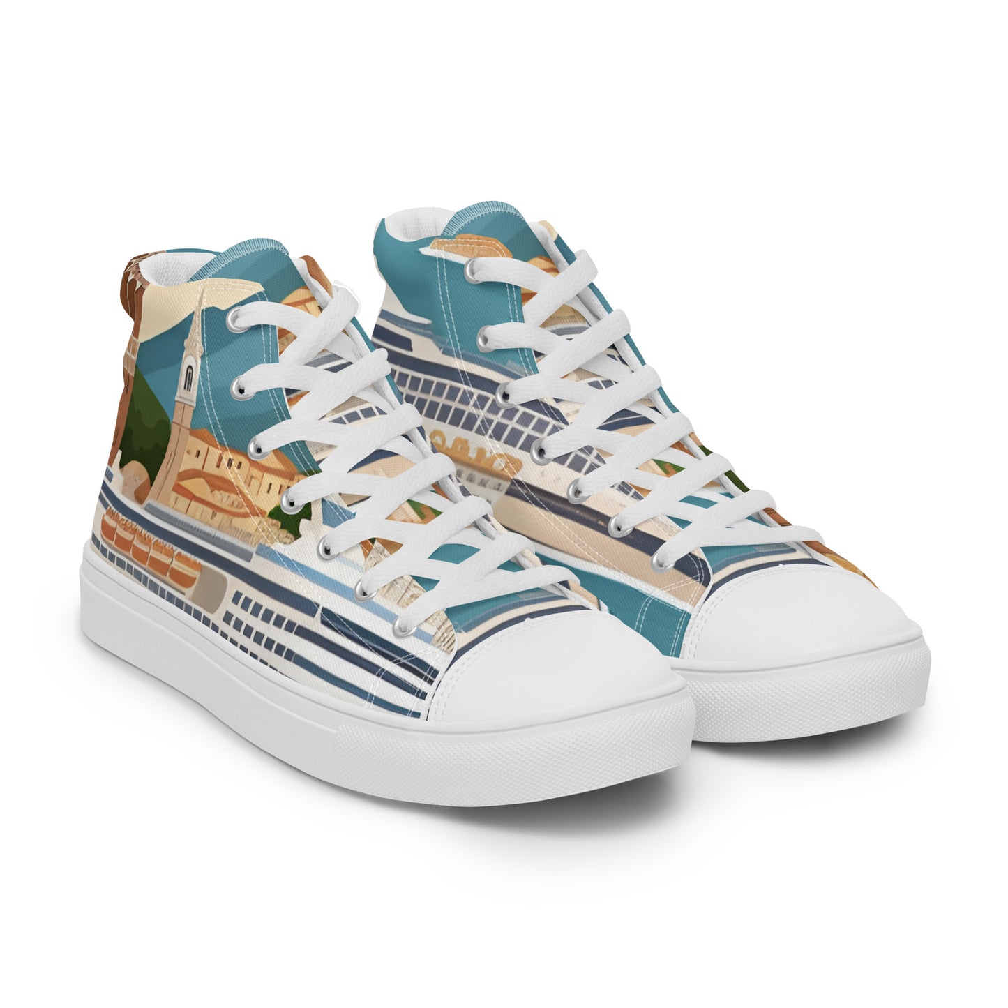 Men’s high top canvas shoes