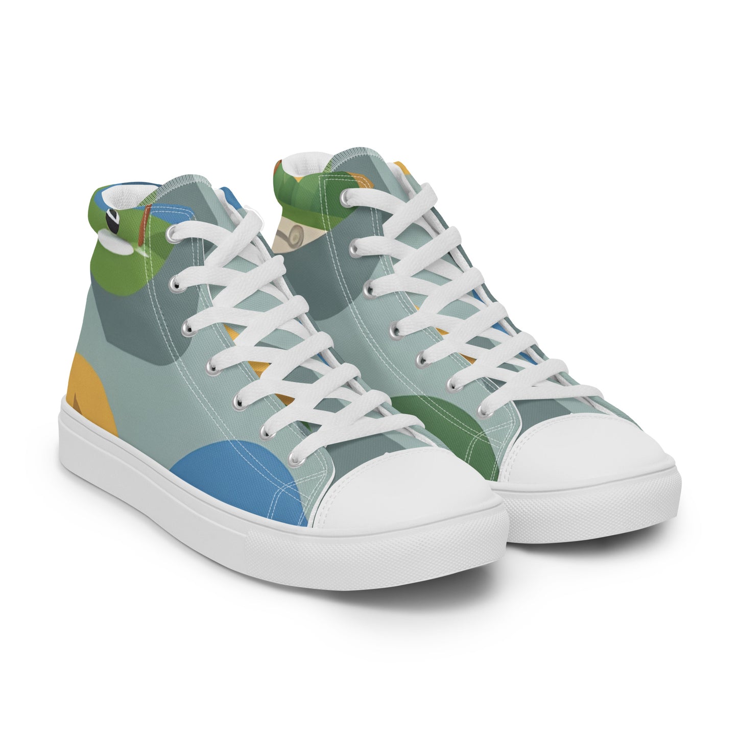 Men’s high top canvas shoes