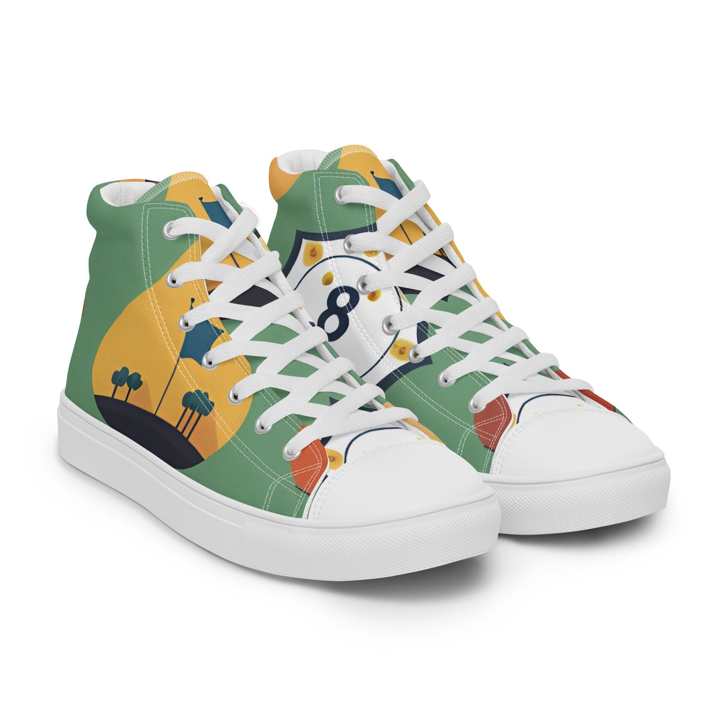 Men’s high top canvas shoes