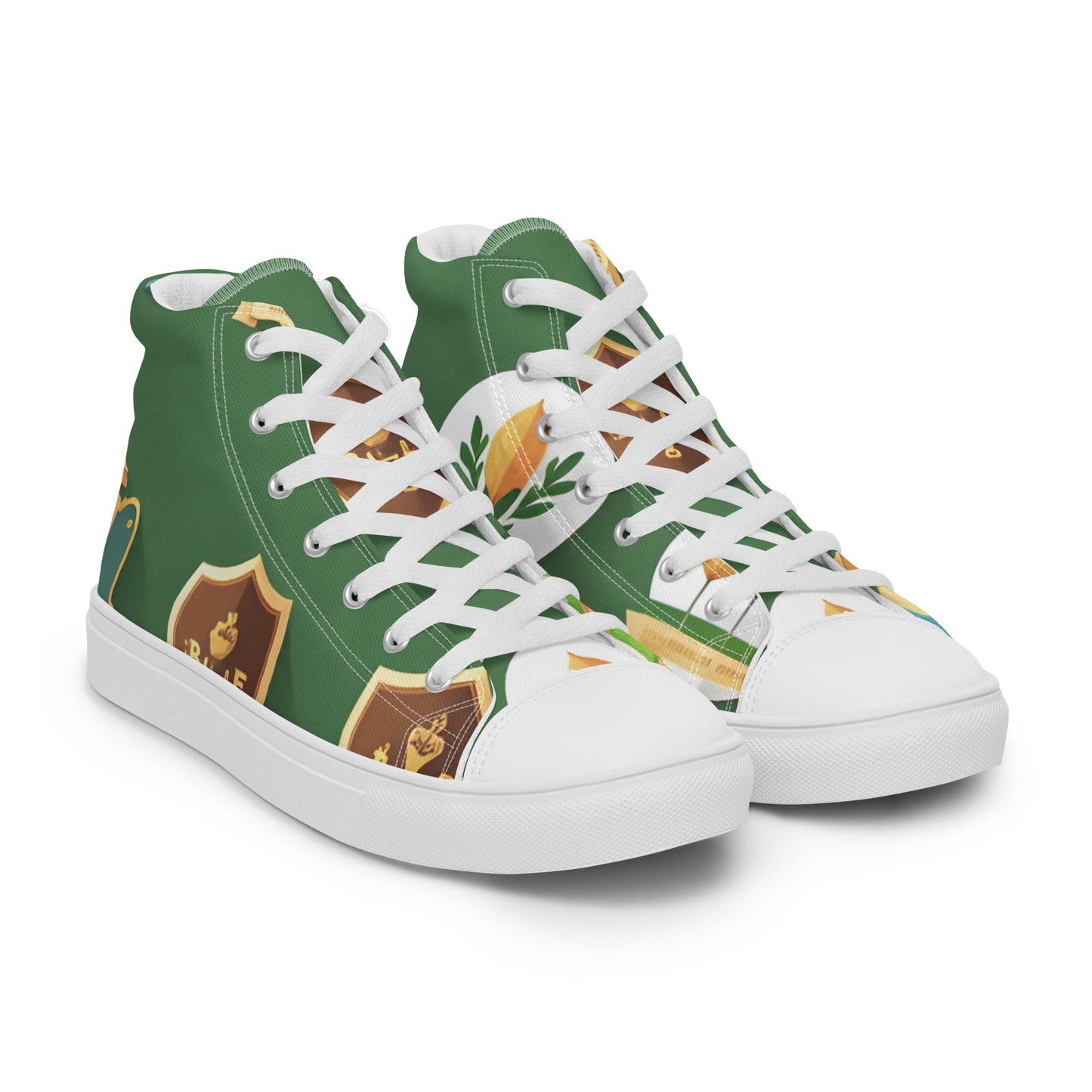 Men’s high top canvas shoes