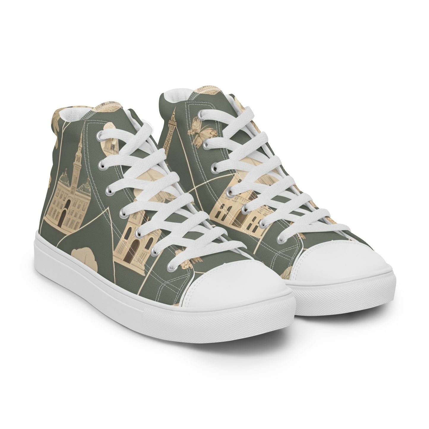 Men’s high top canvas shoes