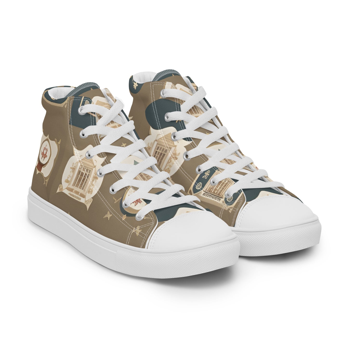 Men’s high top canvas shoes