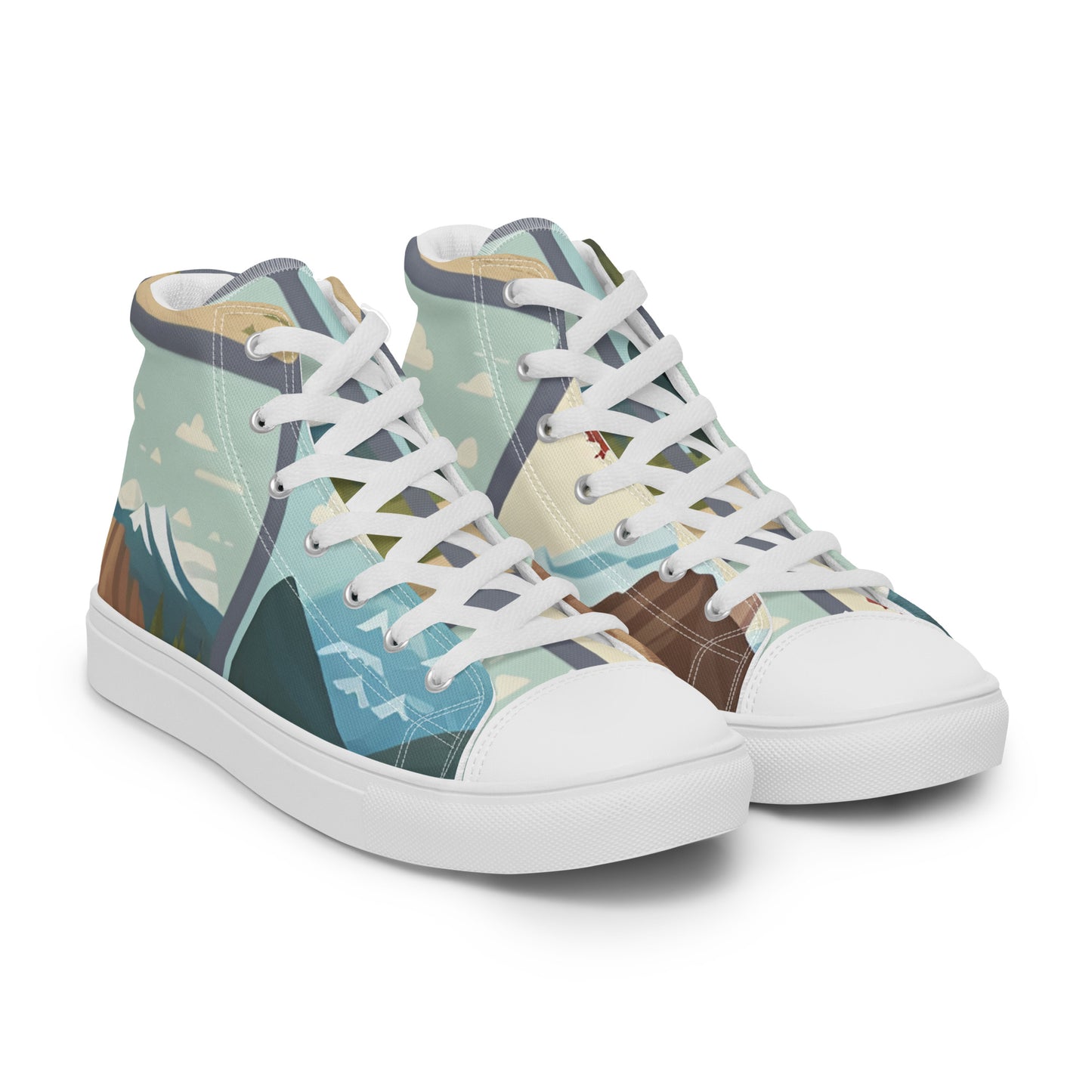 Men’s high top canvas shoes