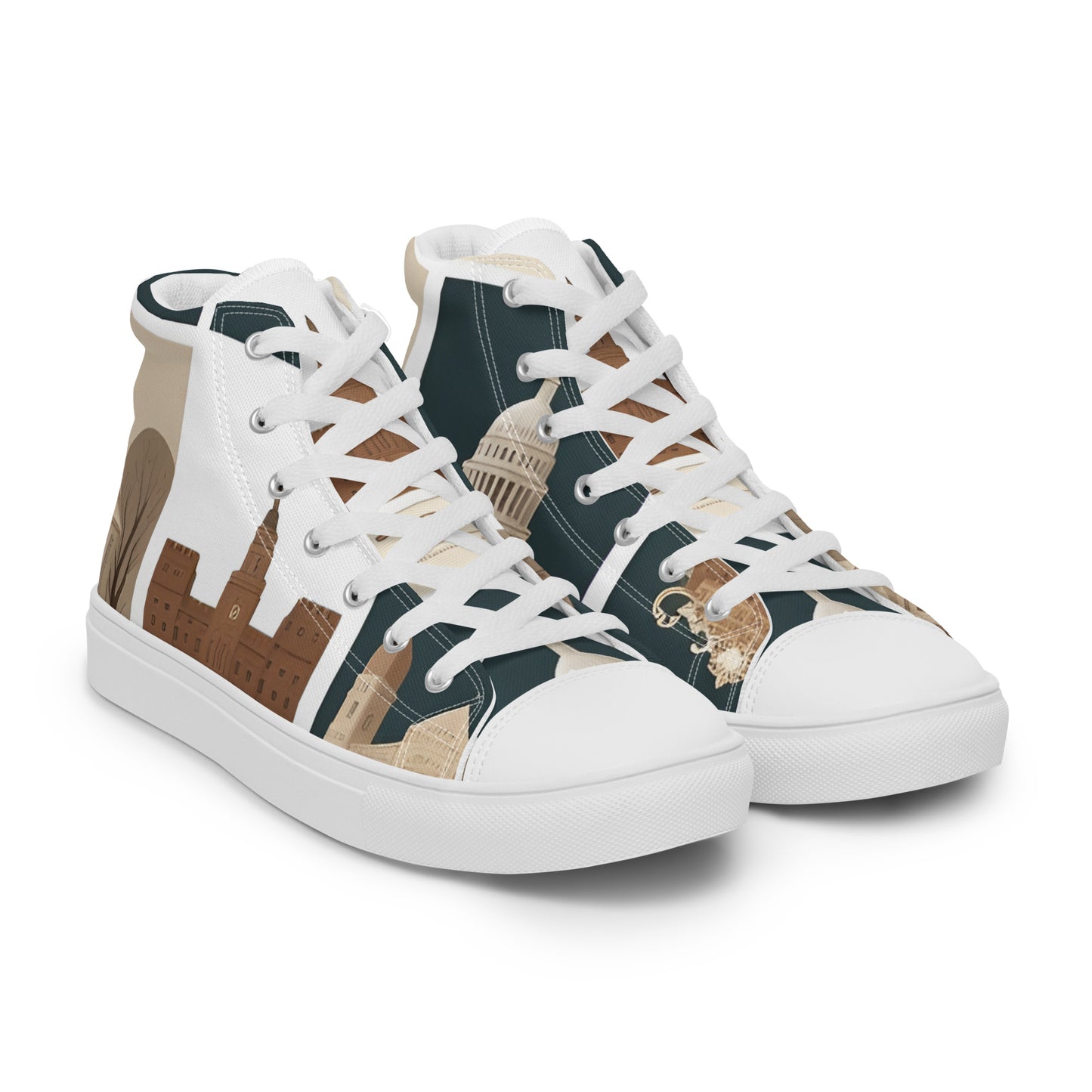 Men’s high top canvas shoes