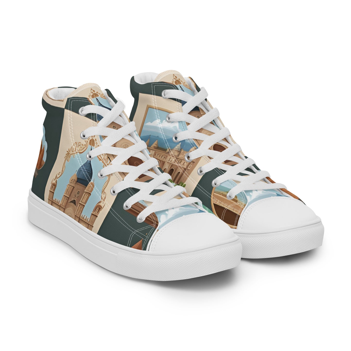 Men’s high top canvas shoes