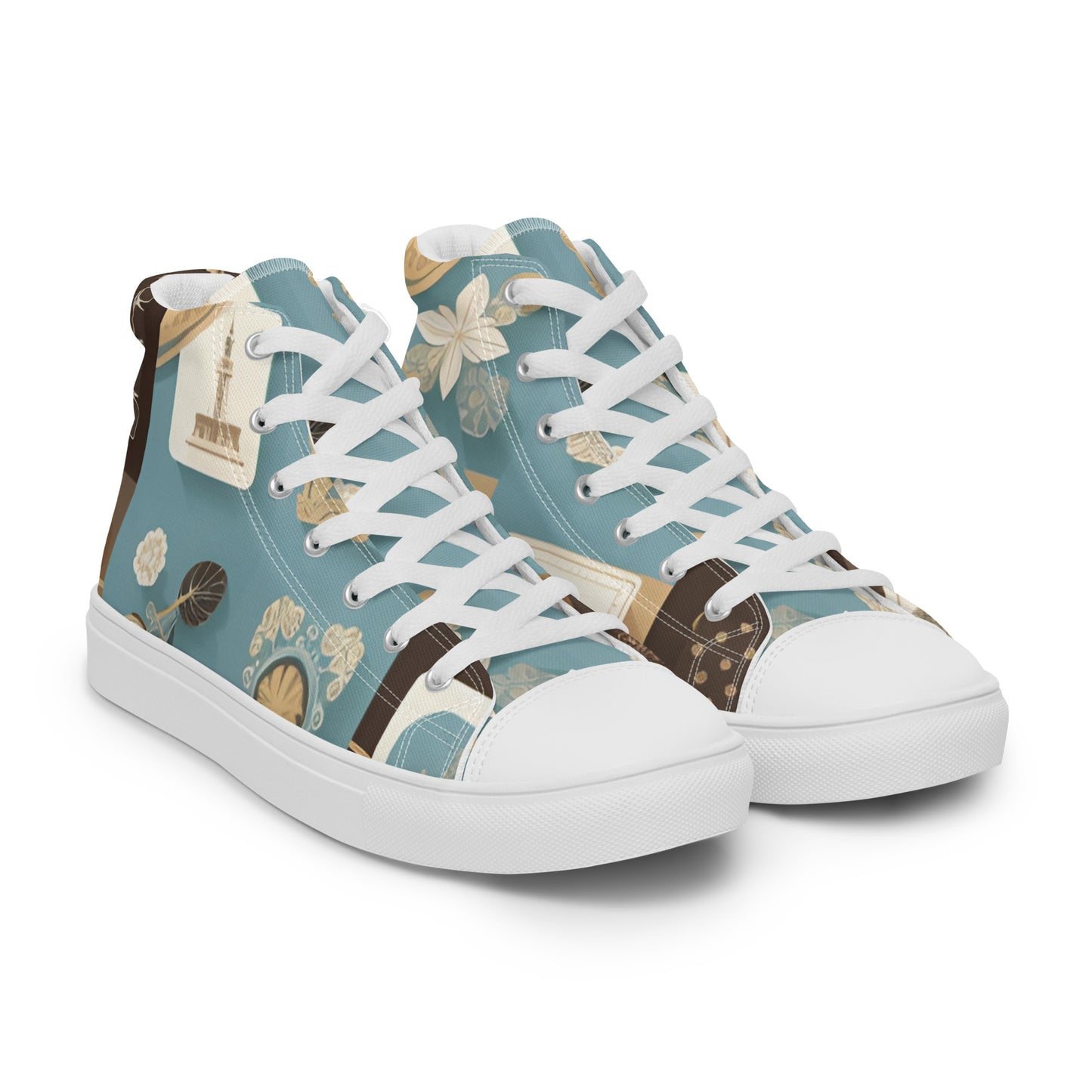 Men’s high top canvas shoes