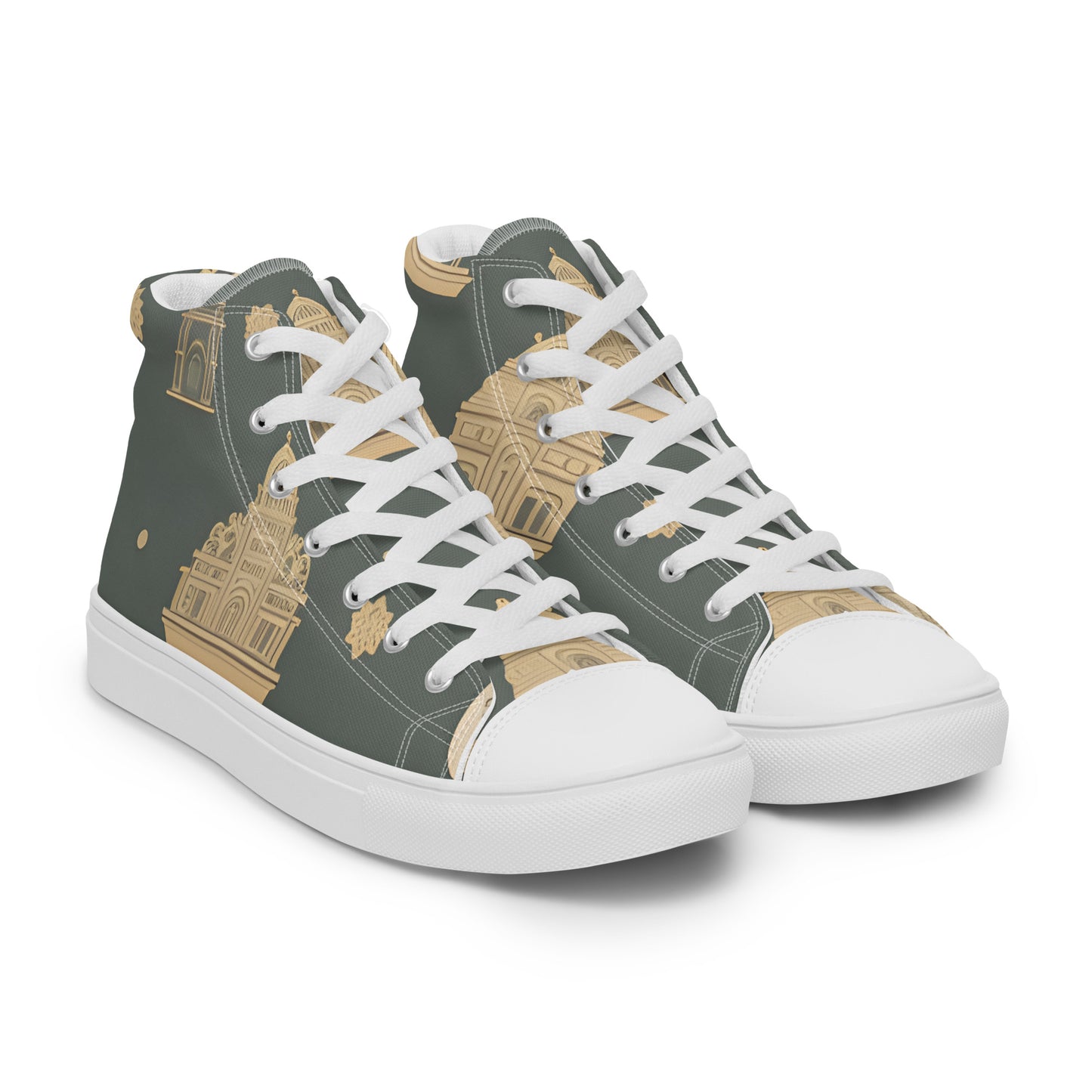 Men’s high top canvas shoes