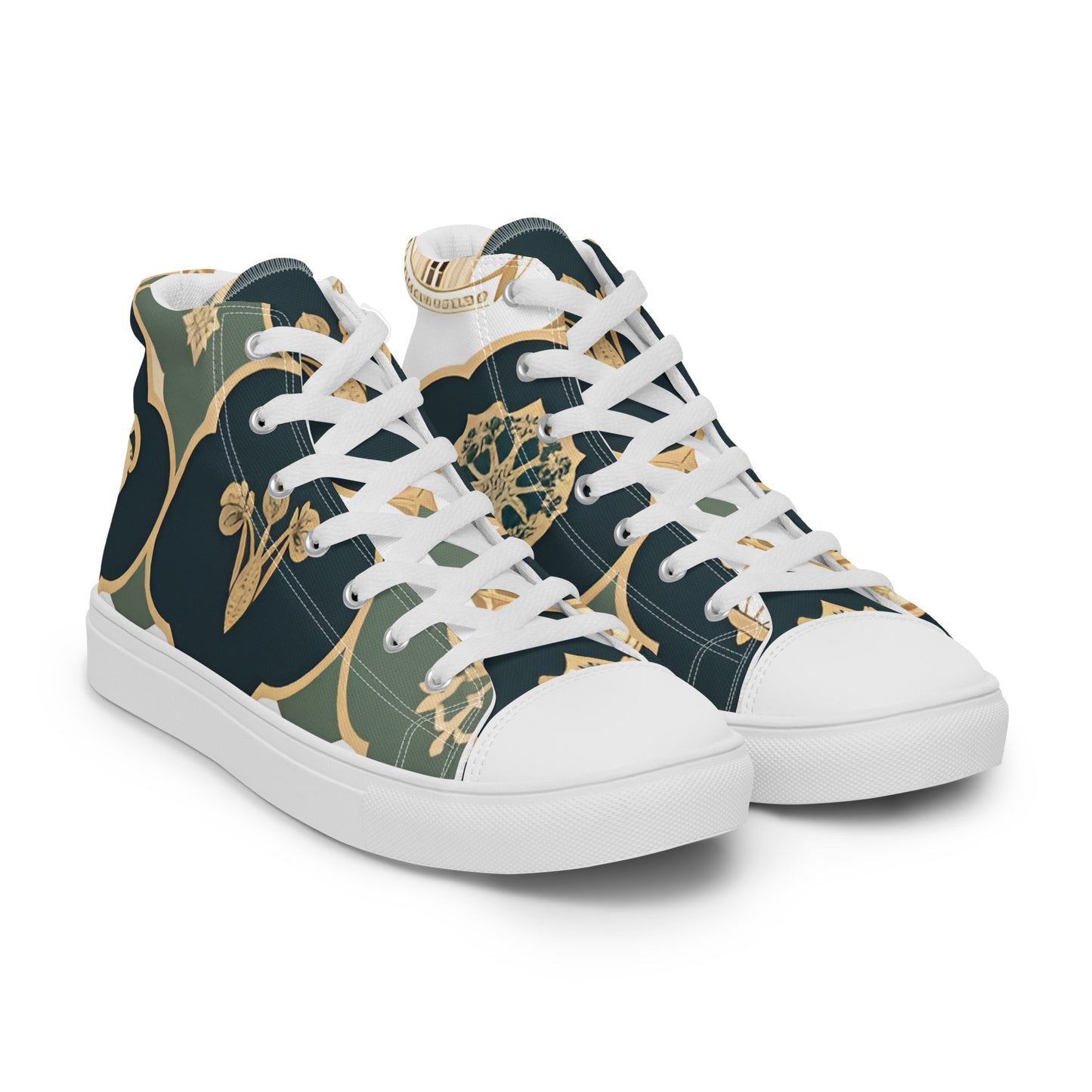 Men’s high top canvas shoes