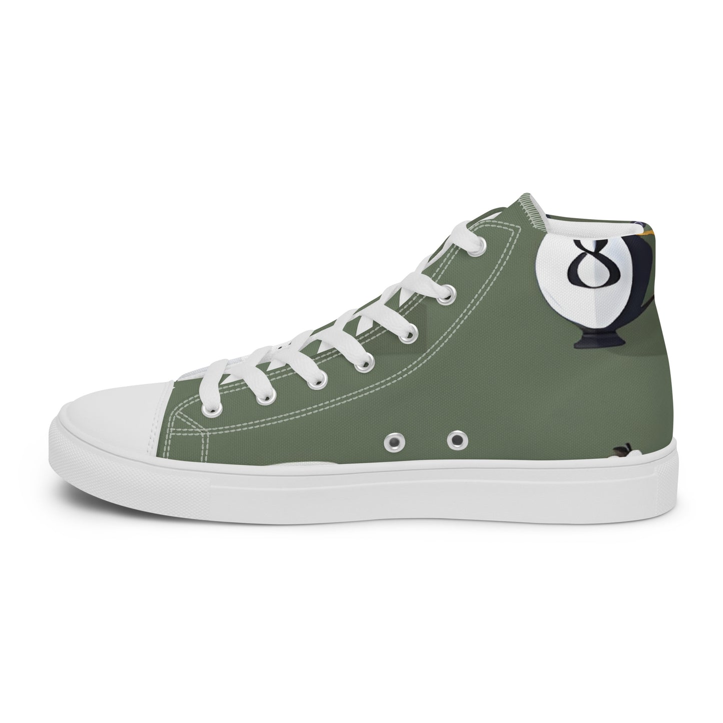 Men’s high top canvas shoes