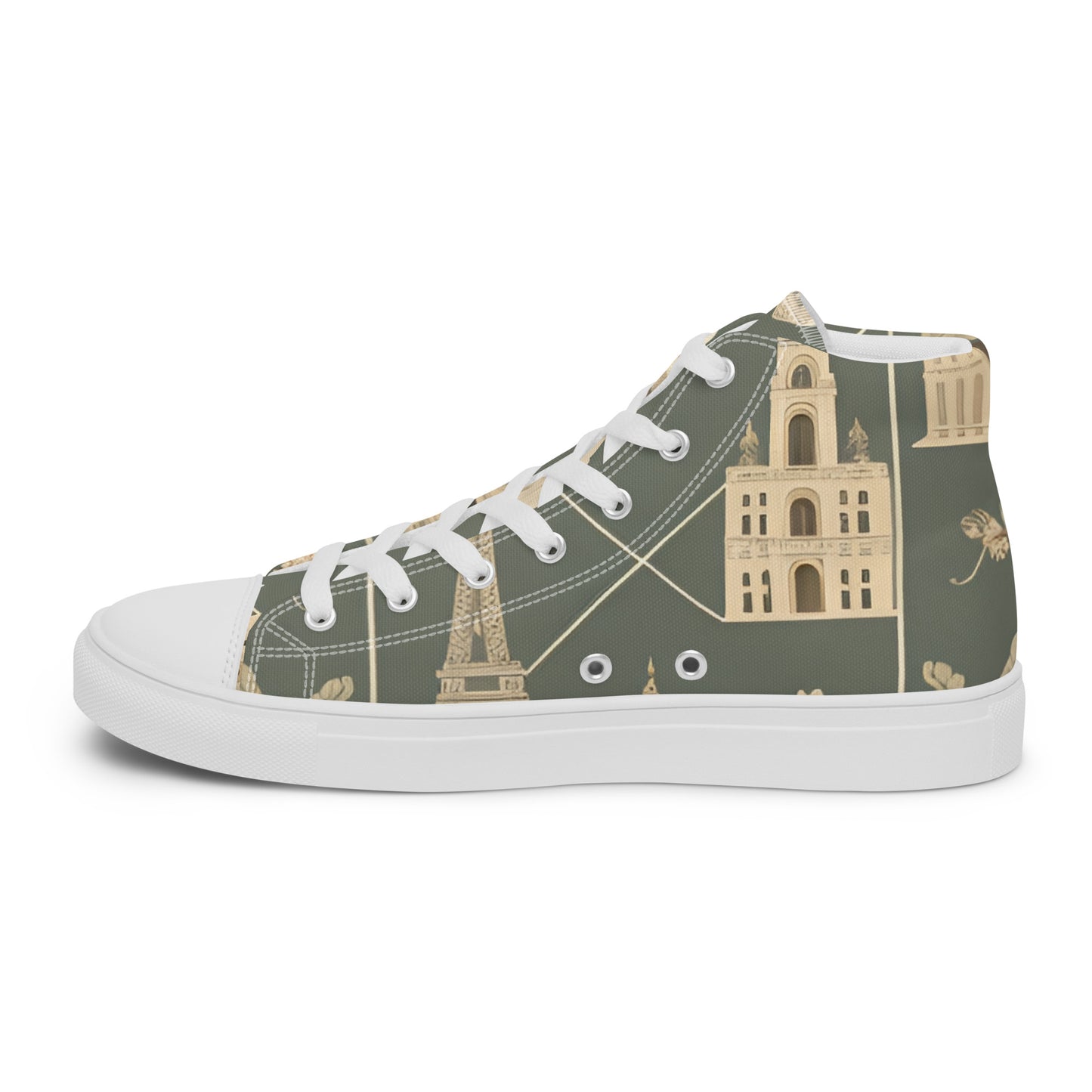 Men’s high top canvas shoes