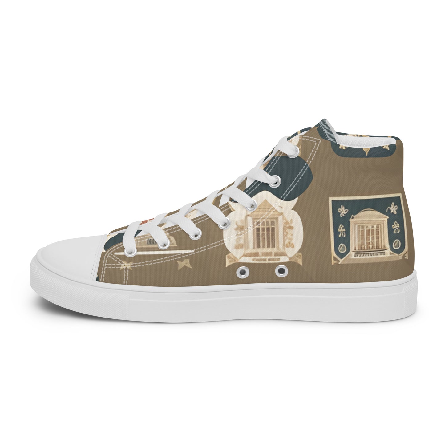 Men’s high top canvas shoes