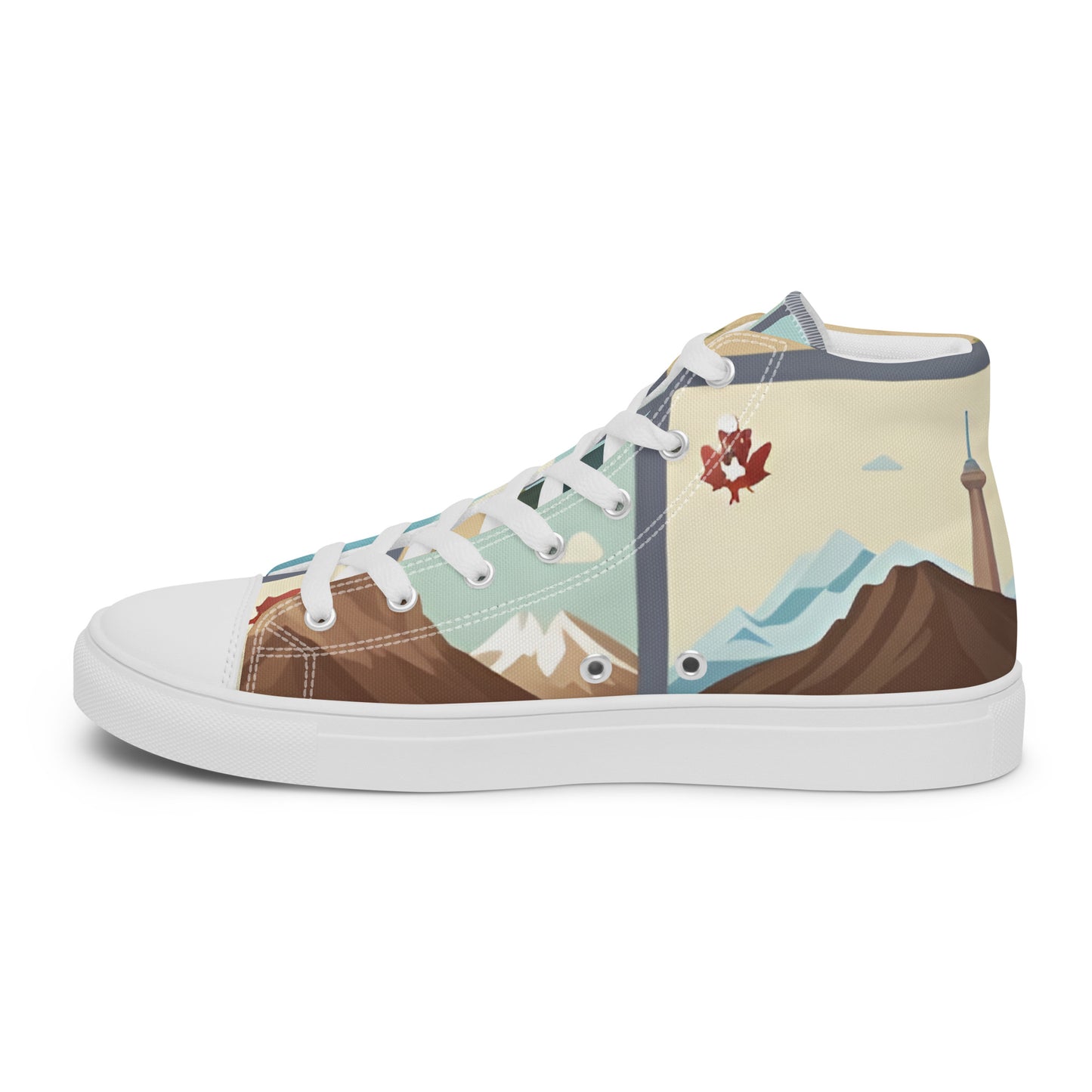 Men’s high top canvas shoes