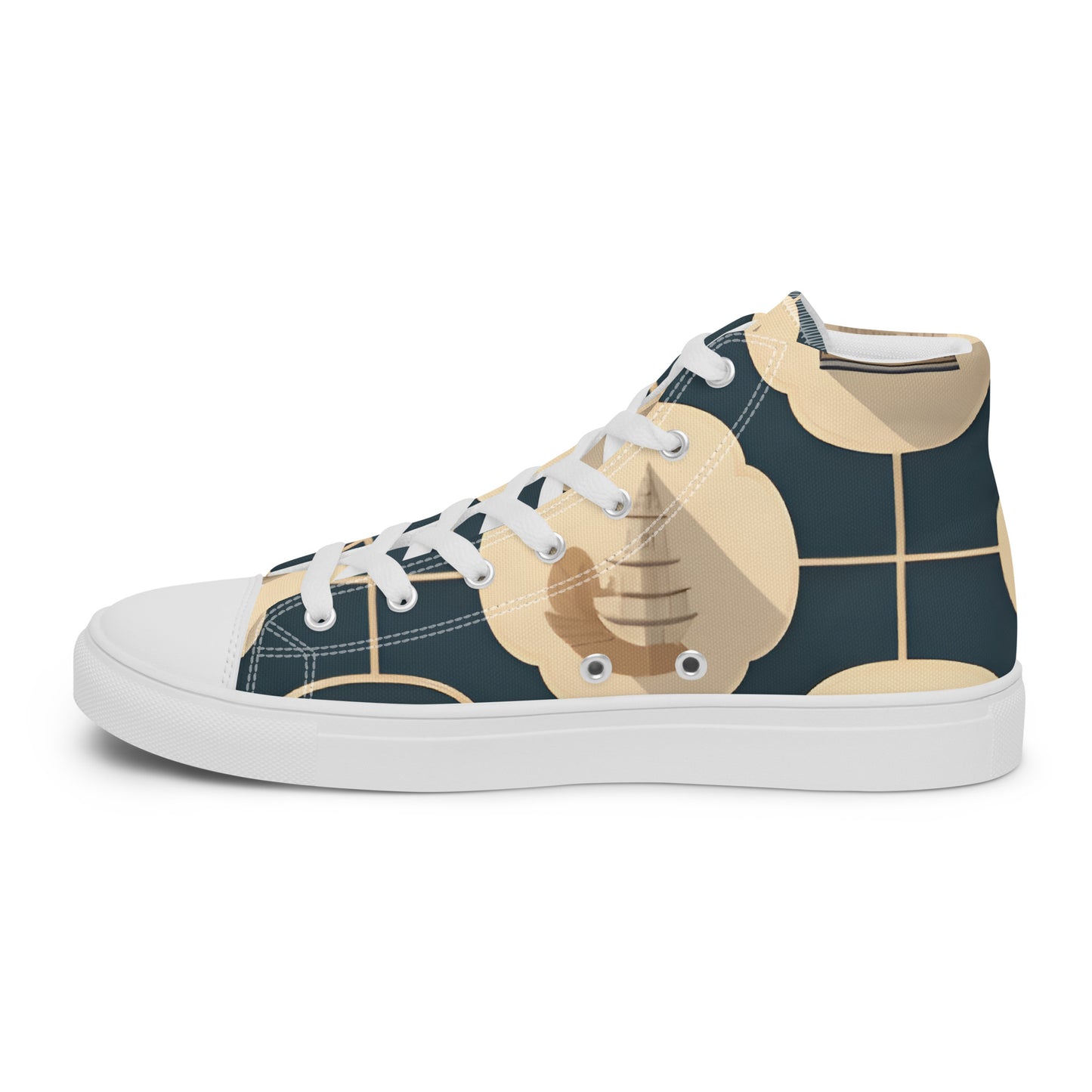 Men’s high top canvas shoes