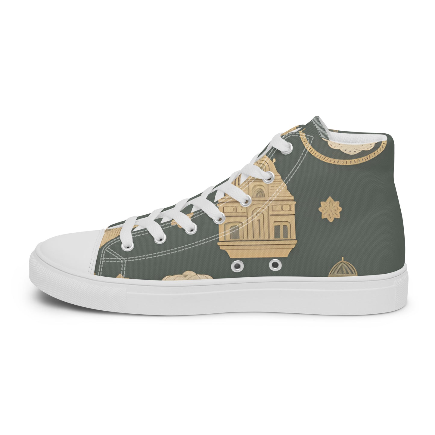 Men’s high top canvas shoes