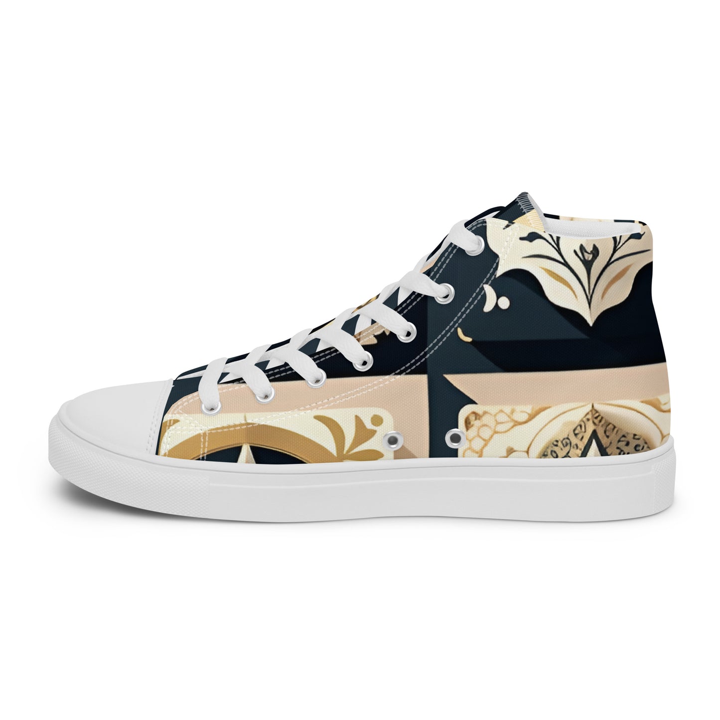 Men’s high top canvas shoes