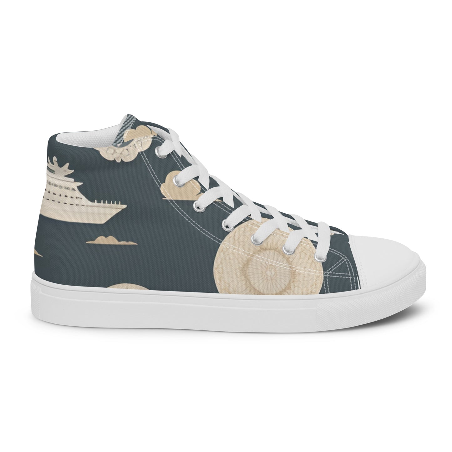 Men’s high top canvas shoes