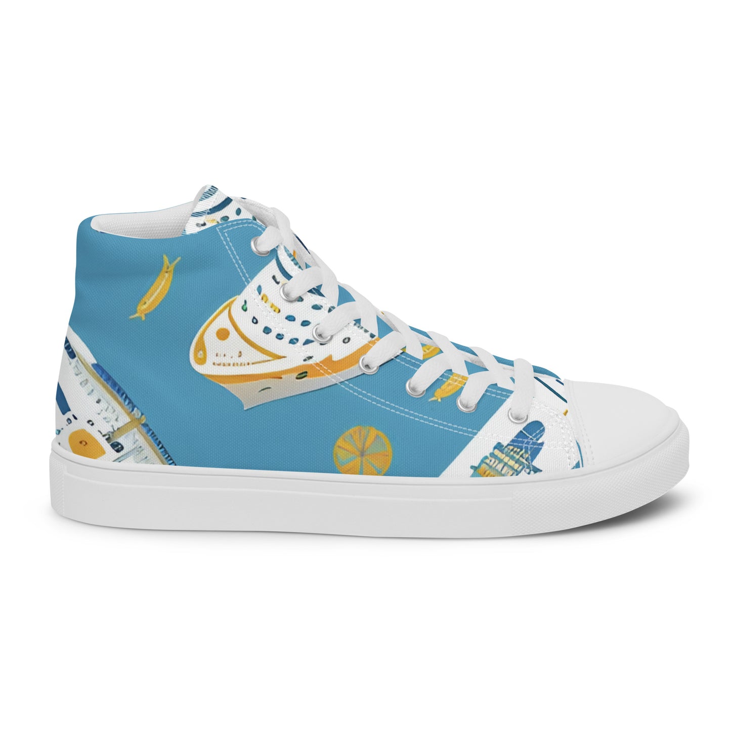 Men’s high top canvas shoes