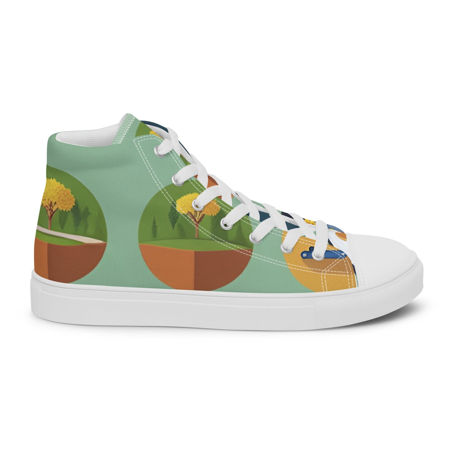 Men’s high top canvas shoes