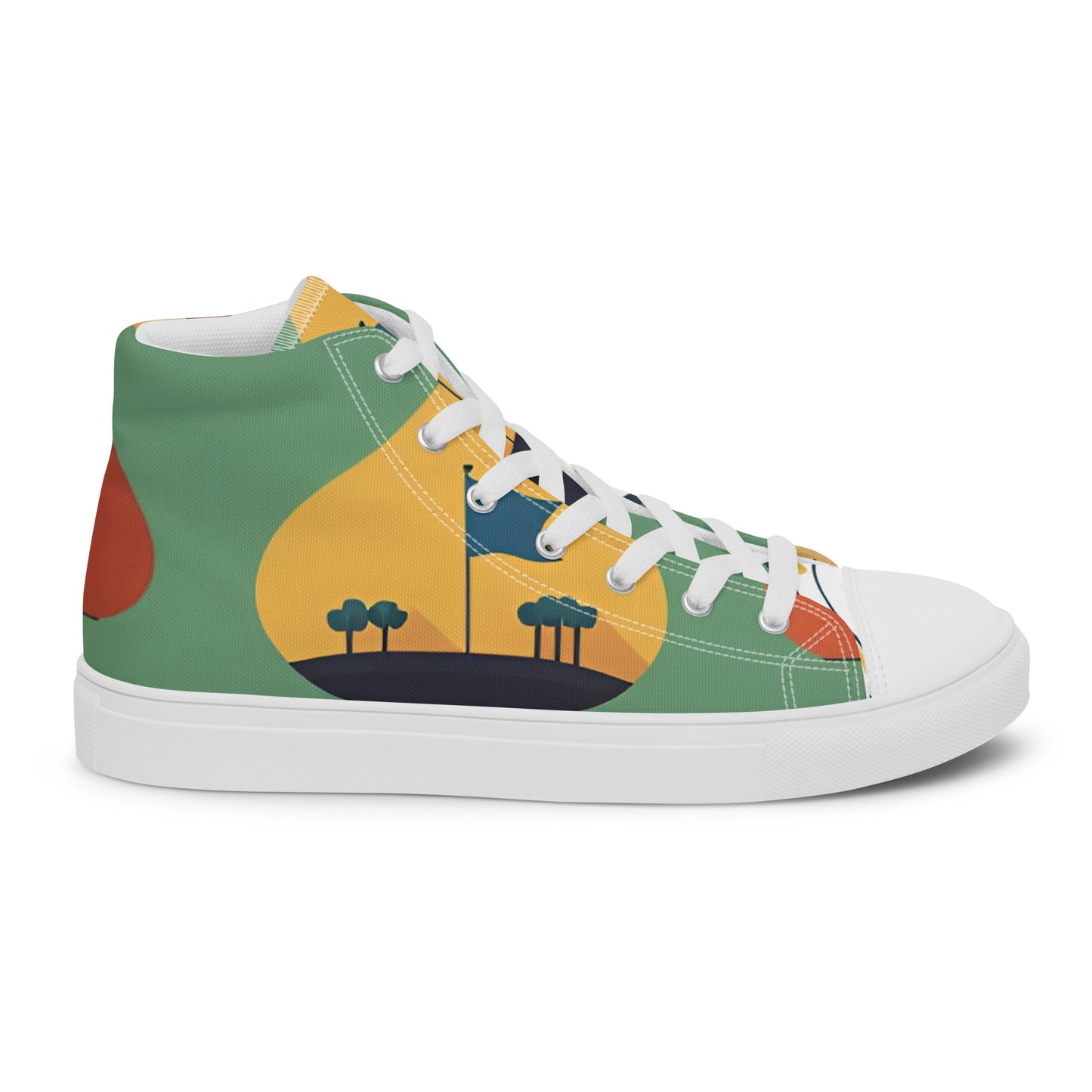 Men’s high top canvas shoes