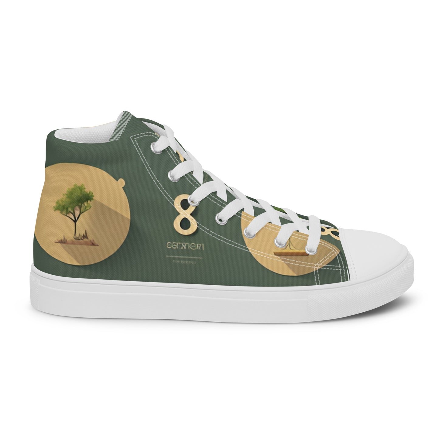 Men’s high top canvas shoes