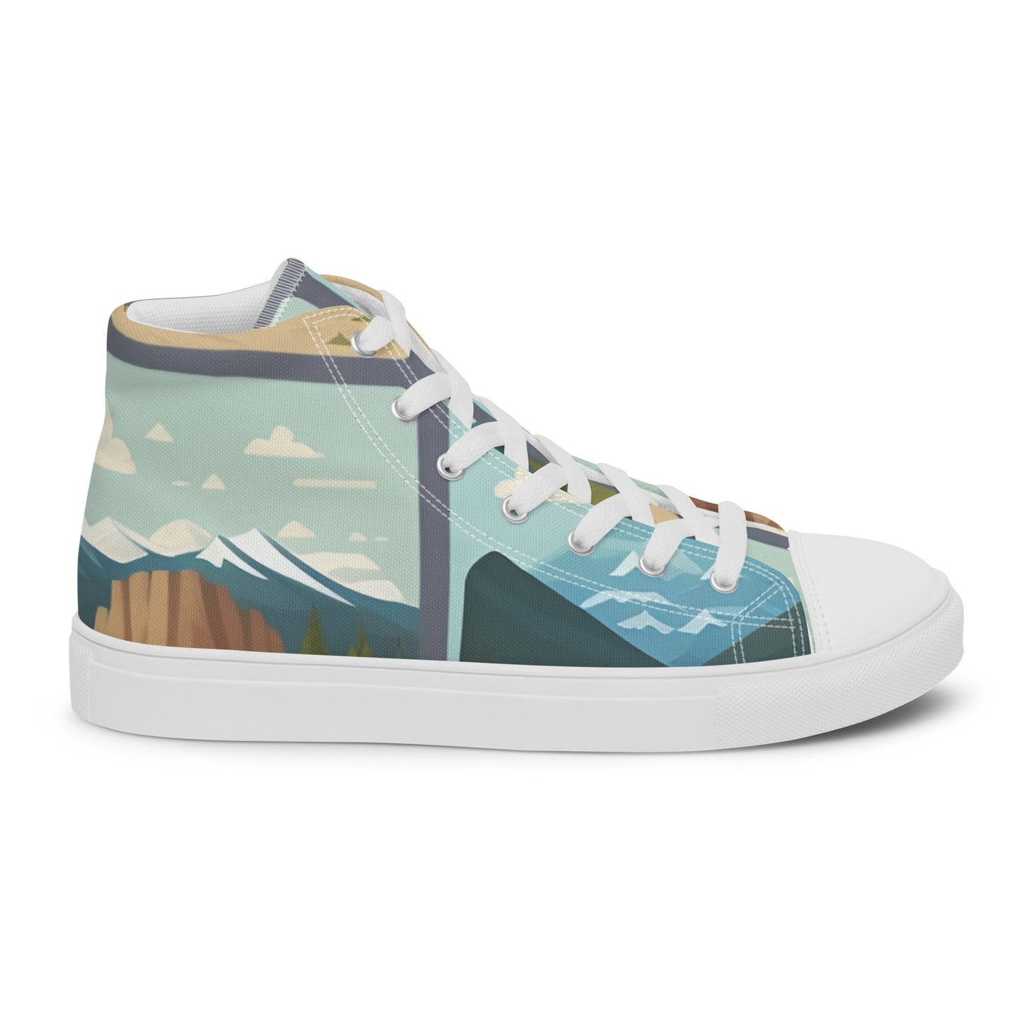 Men’s high top canvas shoes