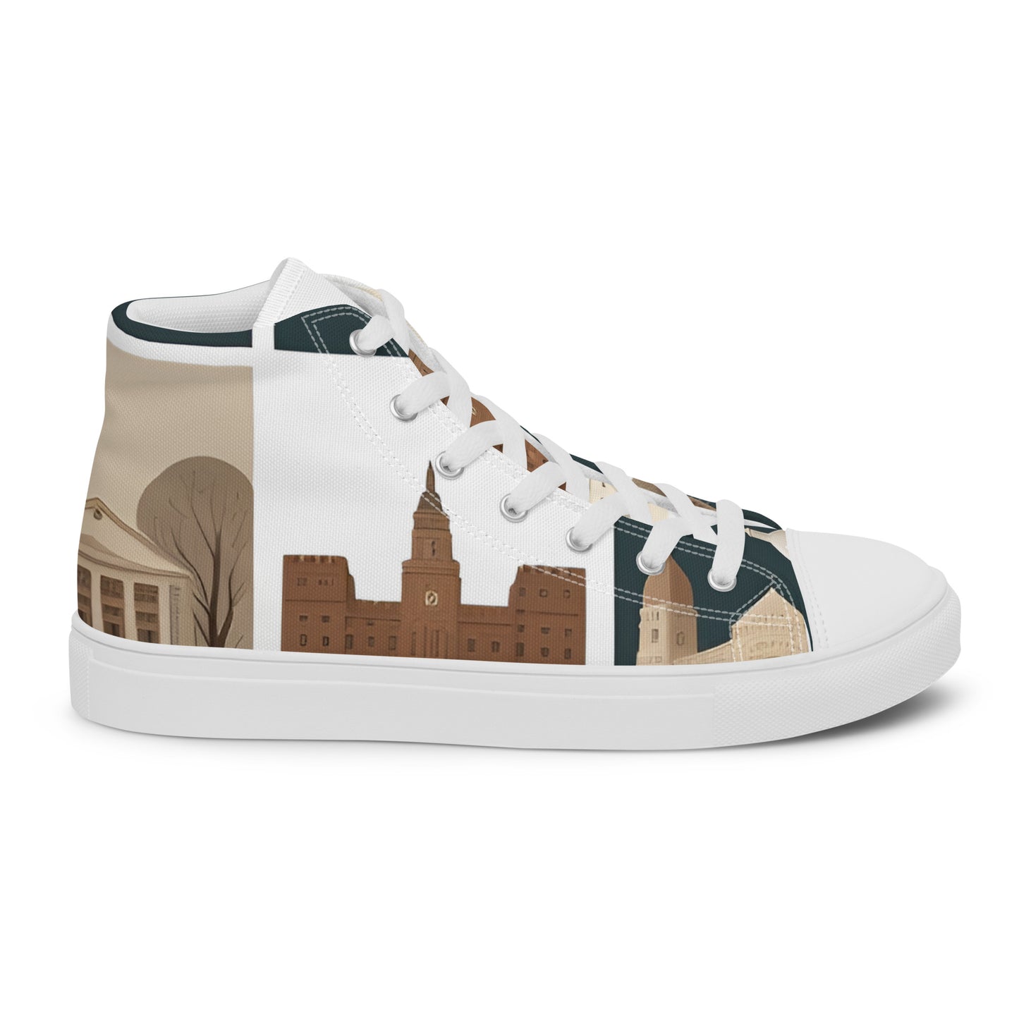 Men’s high top canvas shoes