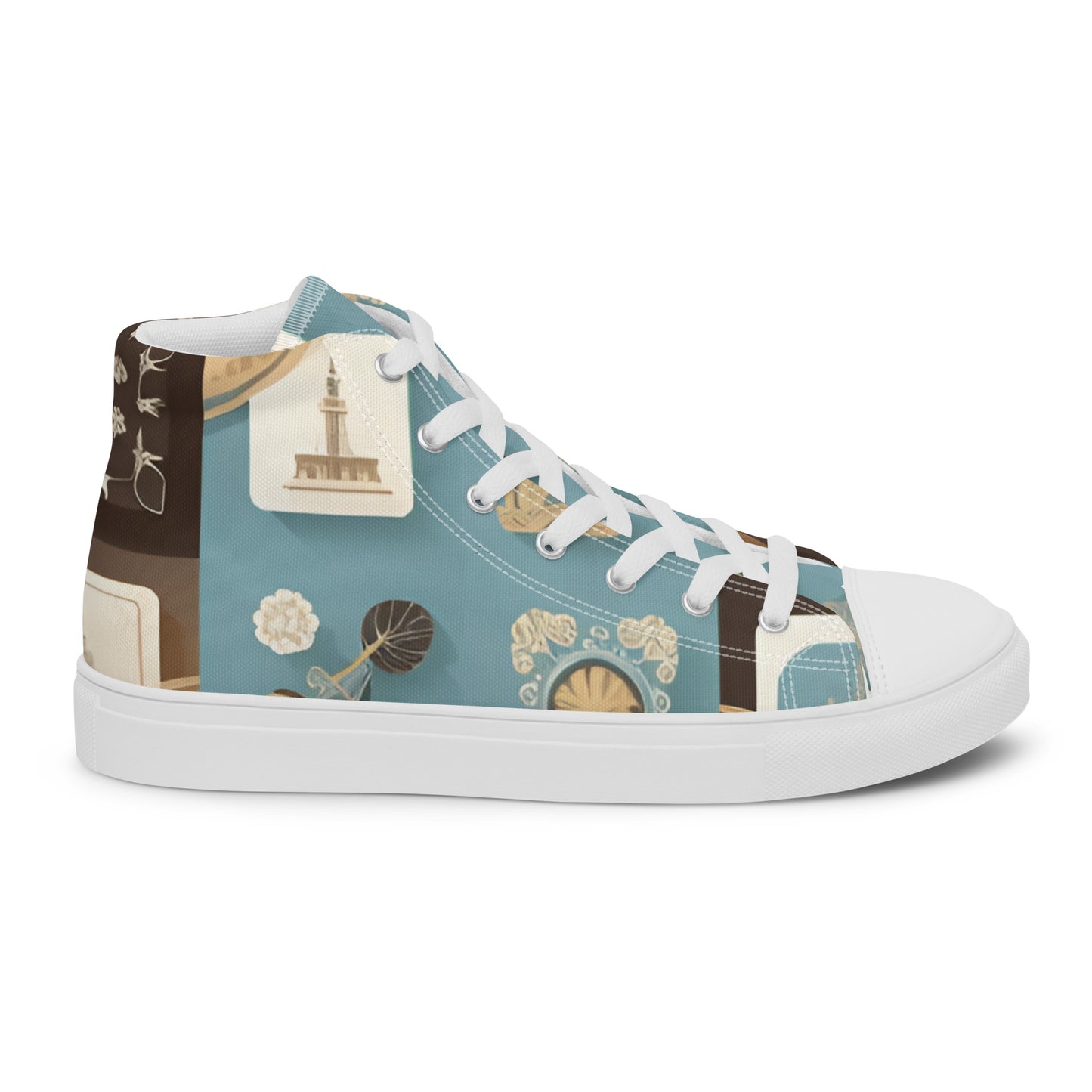 Men’s high top canvas shoes