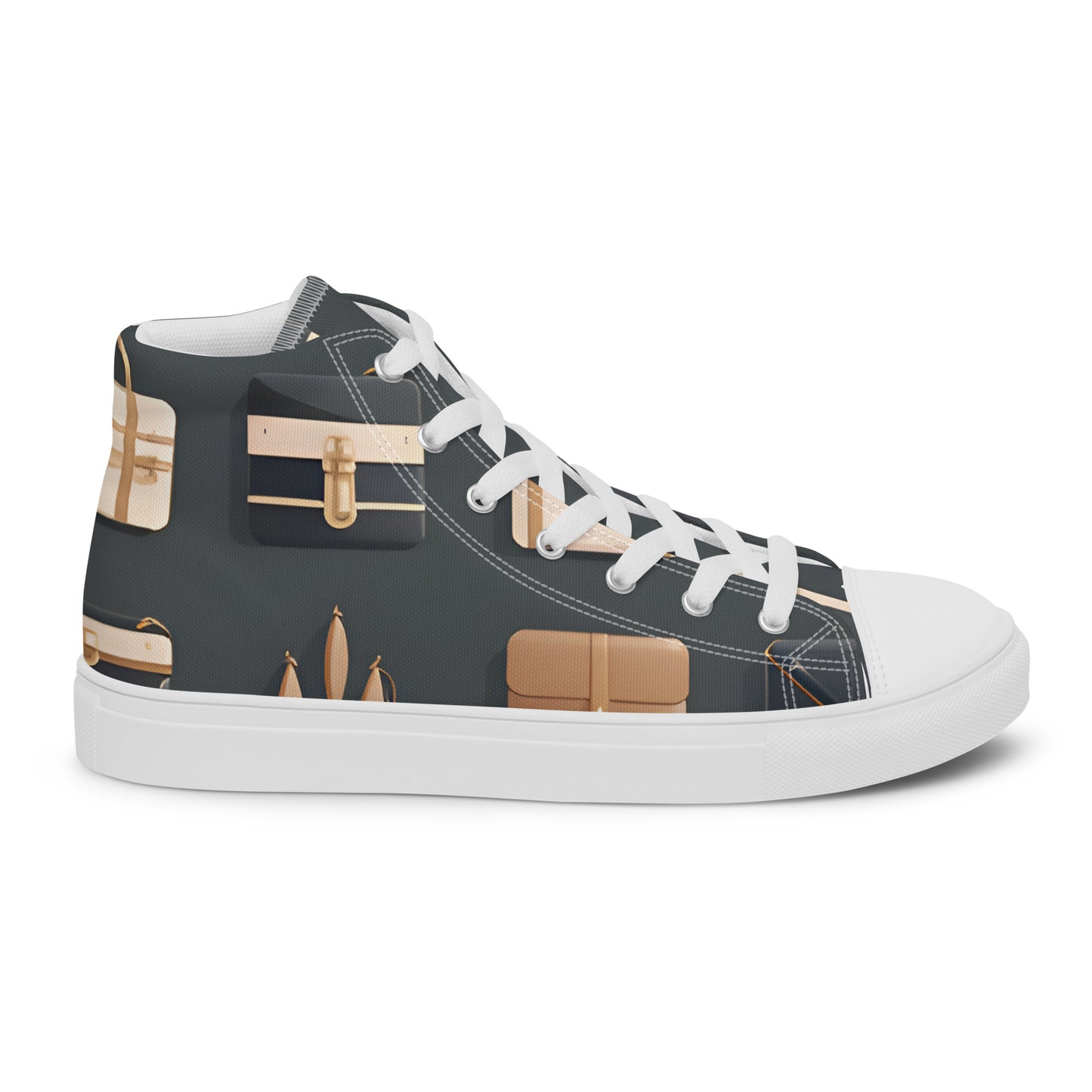 Men’s high top canvas shoes