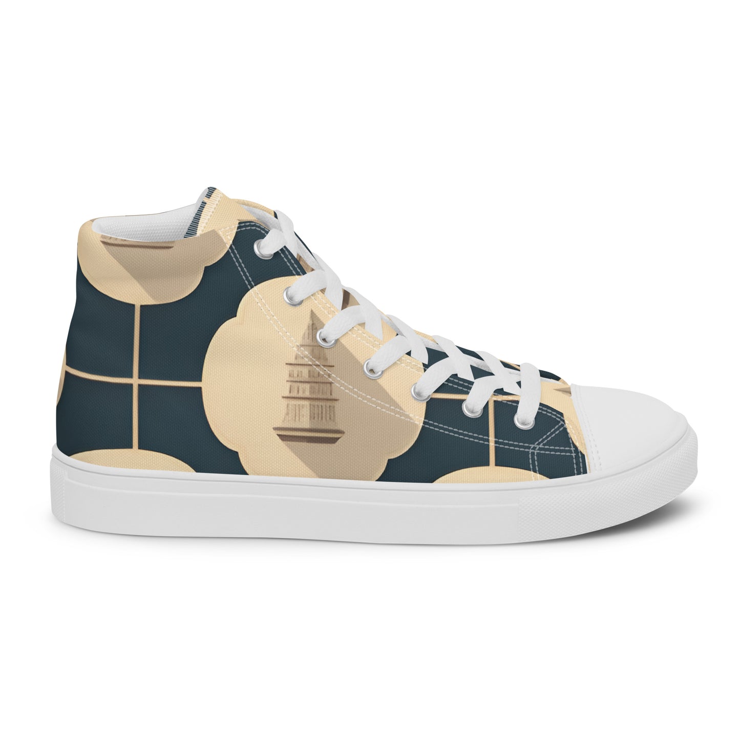 Men’s high top canvas shoes