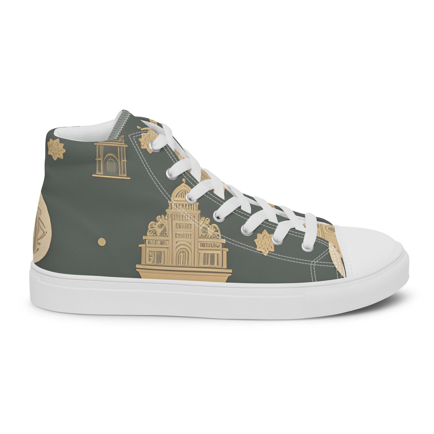 Men’s high top canvas shoes