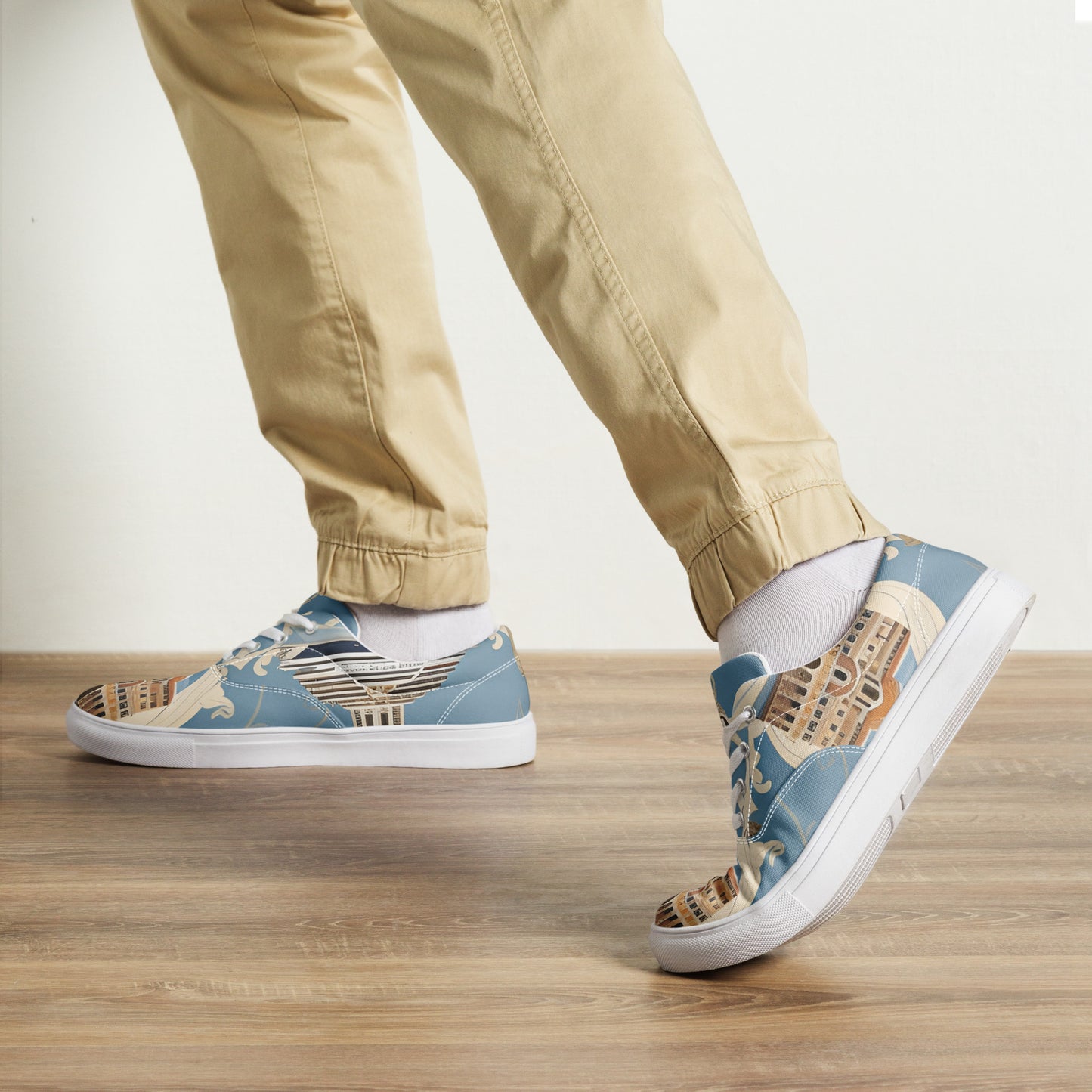 Men’s lace-up canvas shoes