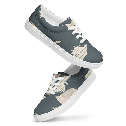 Men’s lace-up canvas shoes