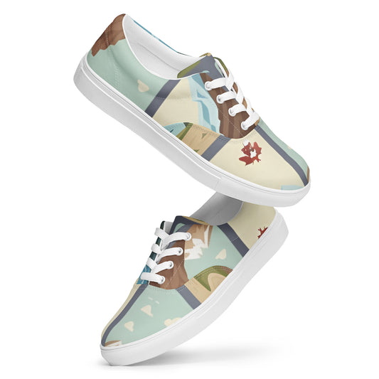 Men’s lace-up canvas shoes